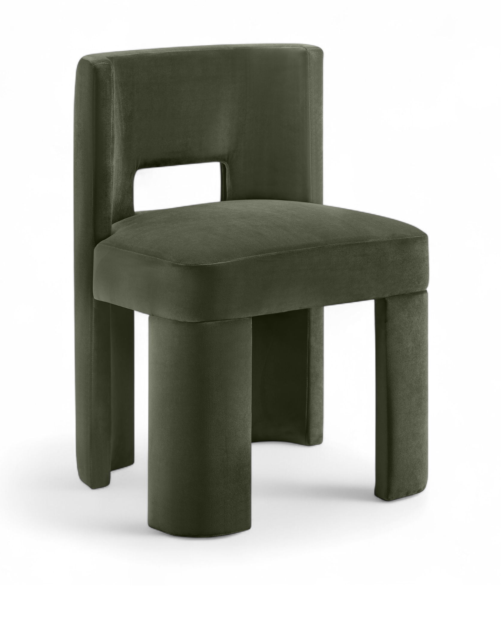 Zuno - Velvet Performance Fabric Upholstered Dining Chair (Set of 2) - Green