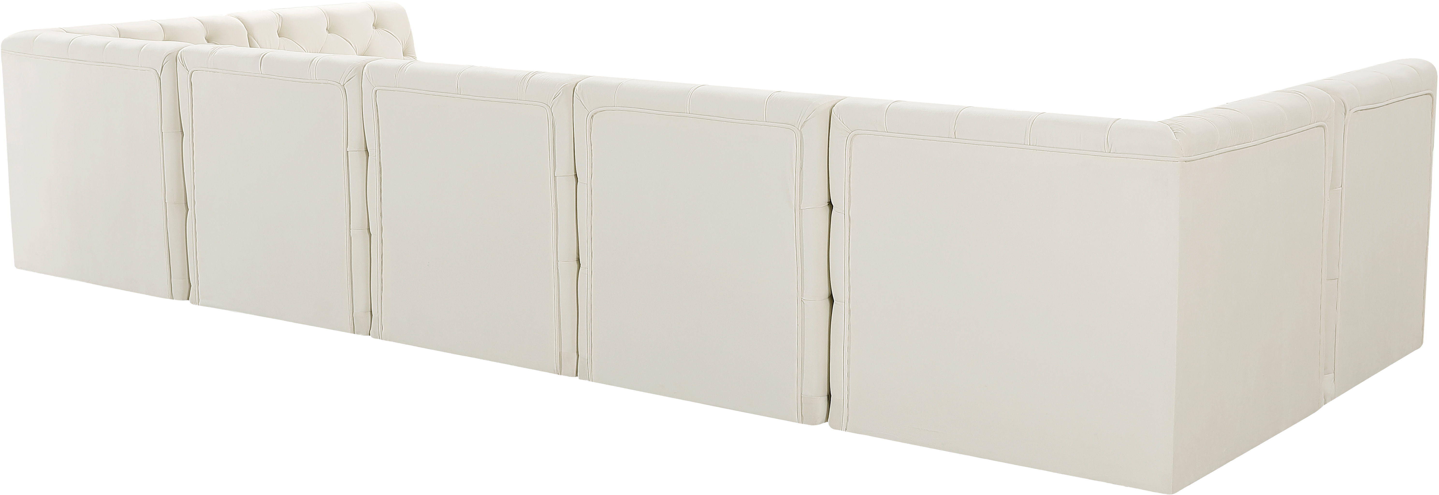 Tuft - 7 Piece Modular U-Shaped Sectional - Cream