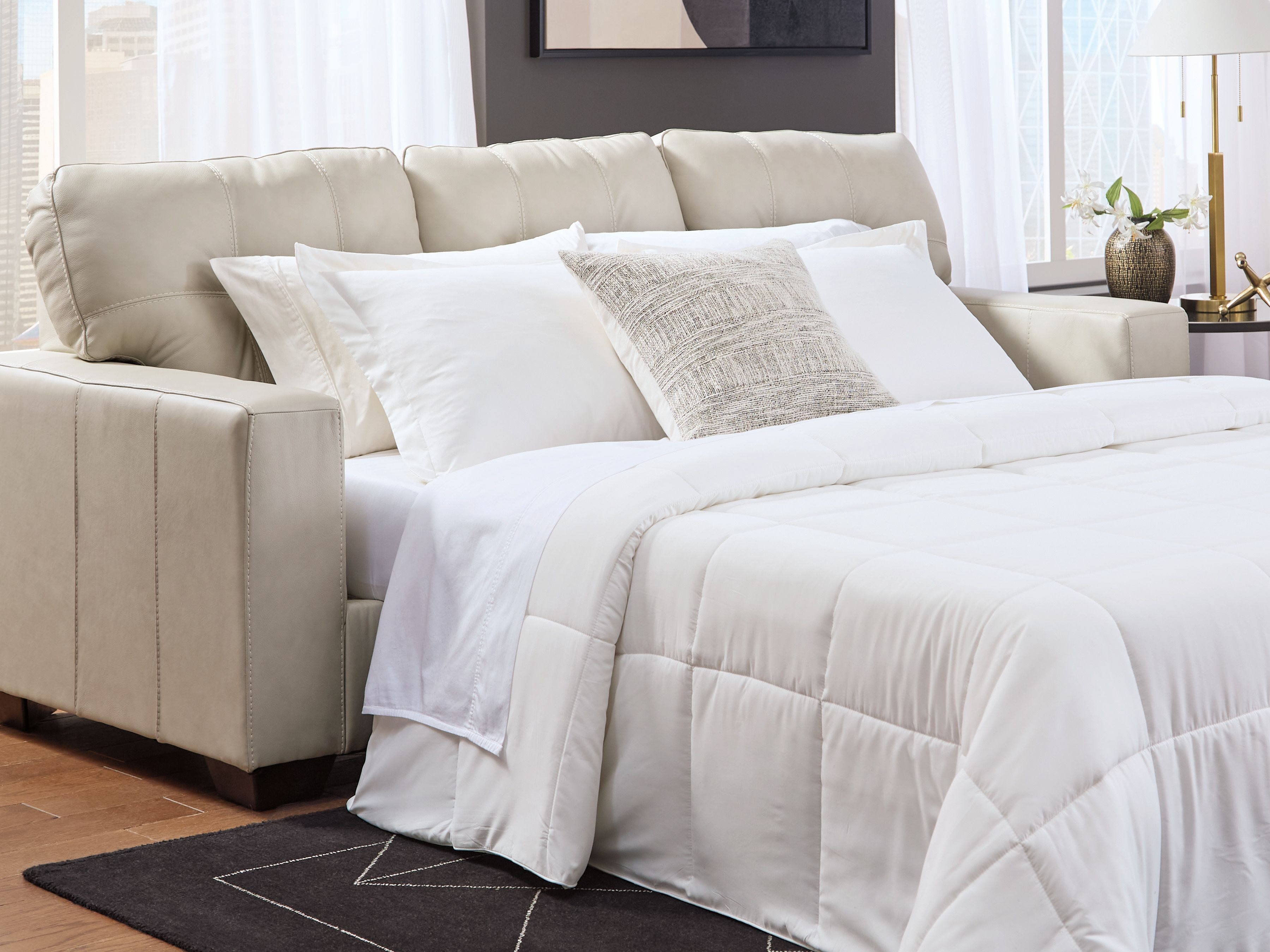 Santorine - Queen Sofa Sleeper - Bone