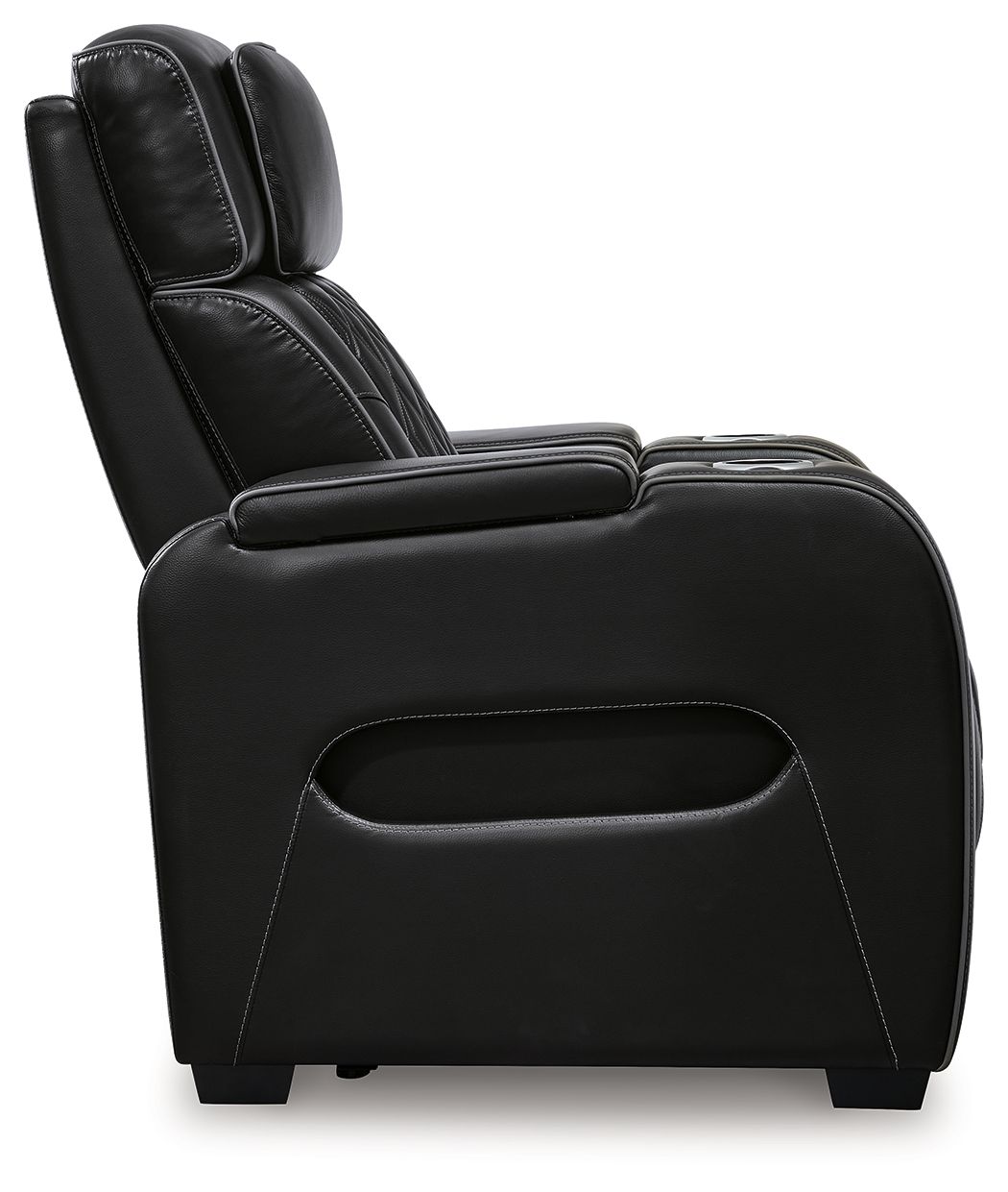Ashley Furniture Boyington - Power Recliner/ Adj Headrest - Black - Image 5