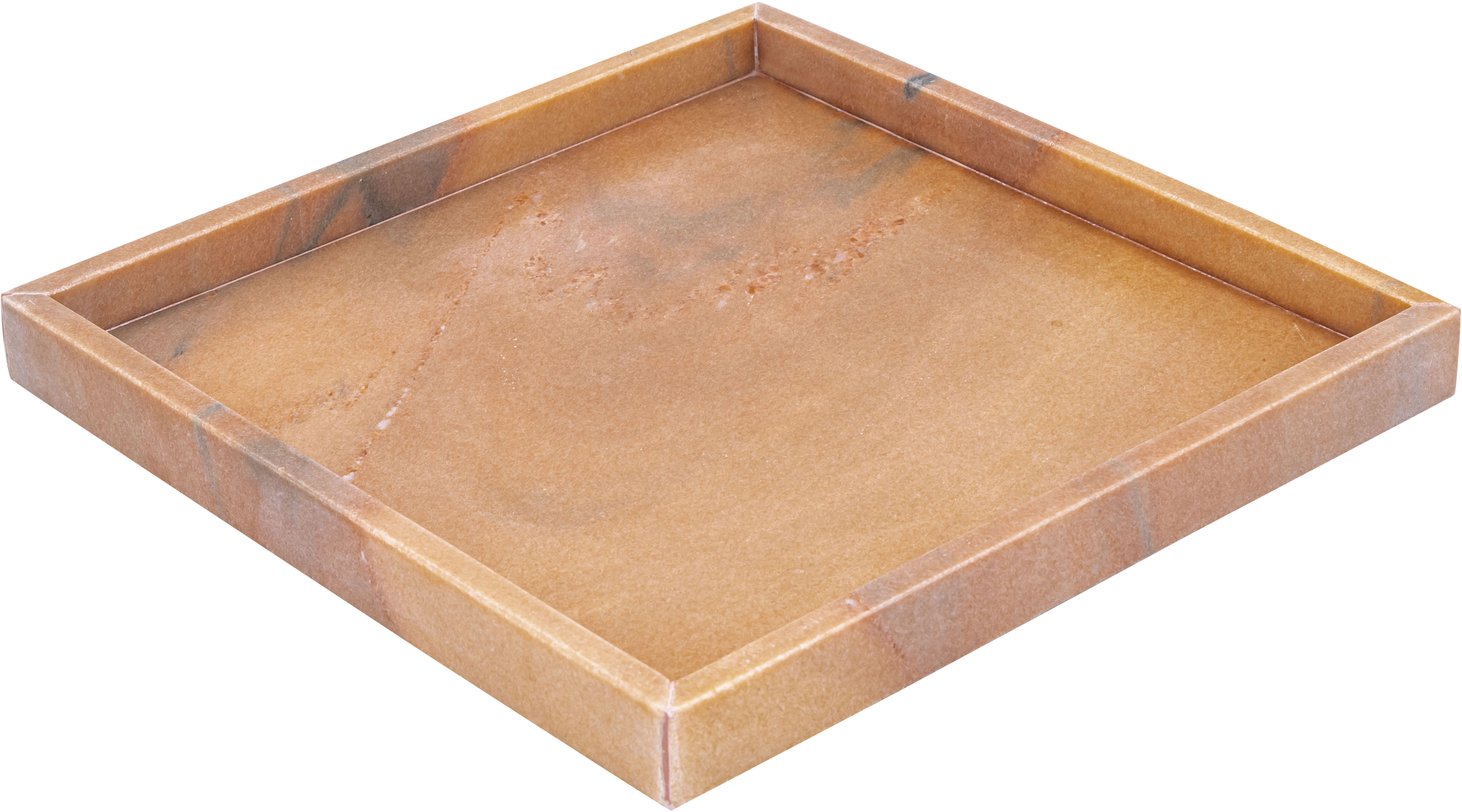 Barletta - Marble Square Tray - Pink