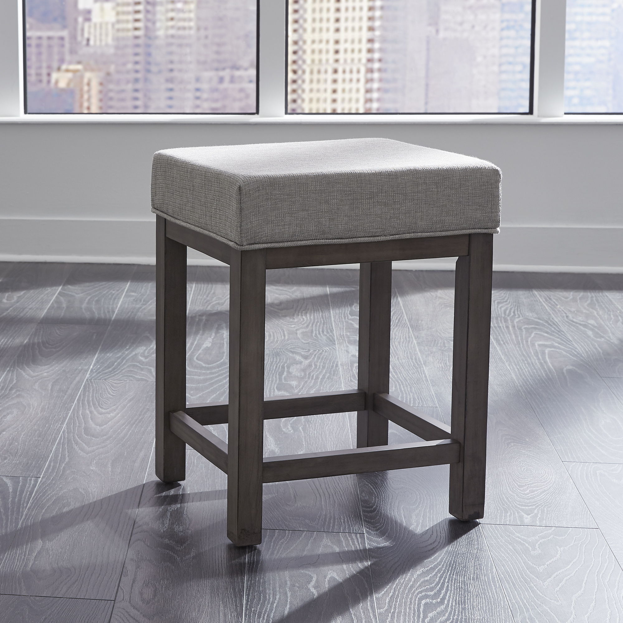 Liberty Furniture Tanners Creek - Upholstered Console Stool (3 Piece Set) - Dark Gray