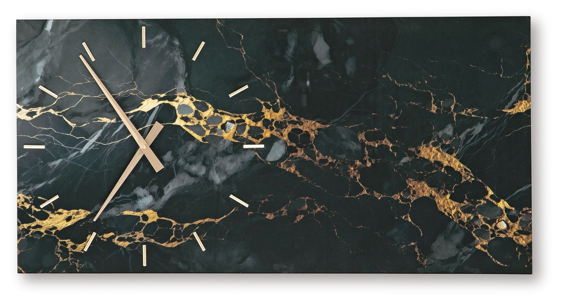 Teague - Wall Clock - Black / Gold Finish, black, view 4