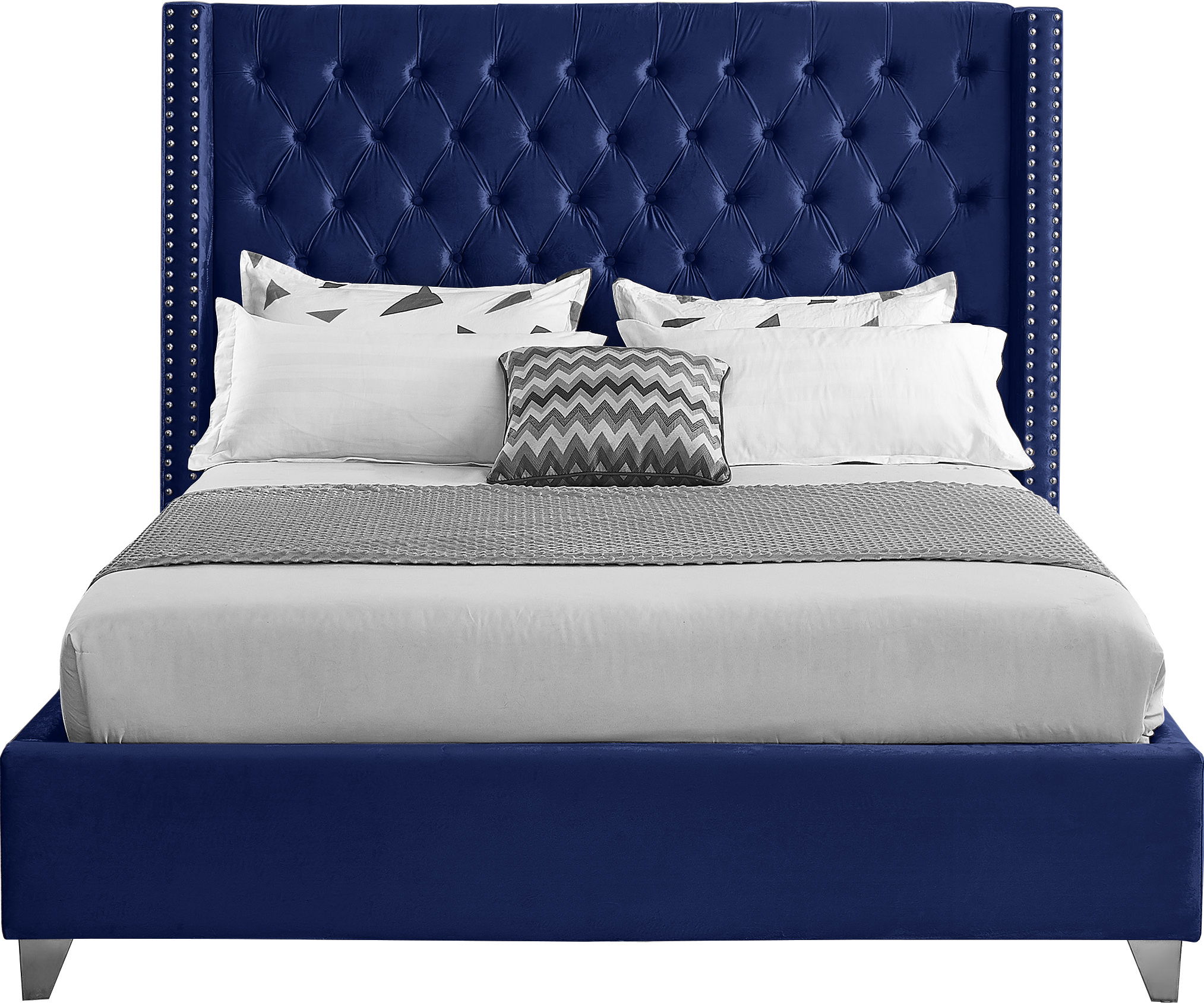 Aiden - Queen Bed - Navy