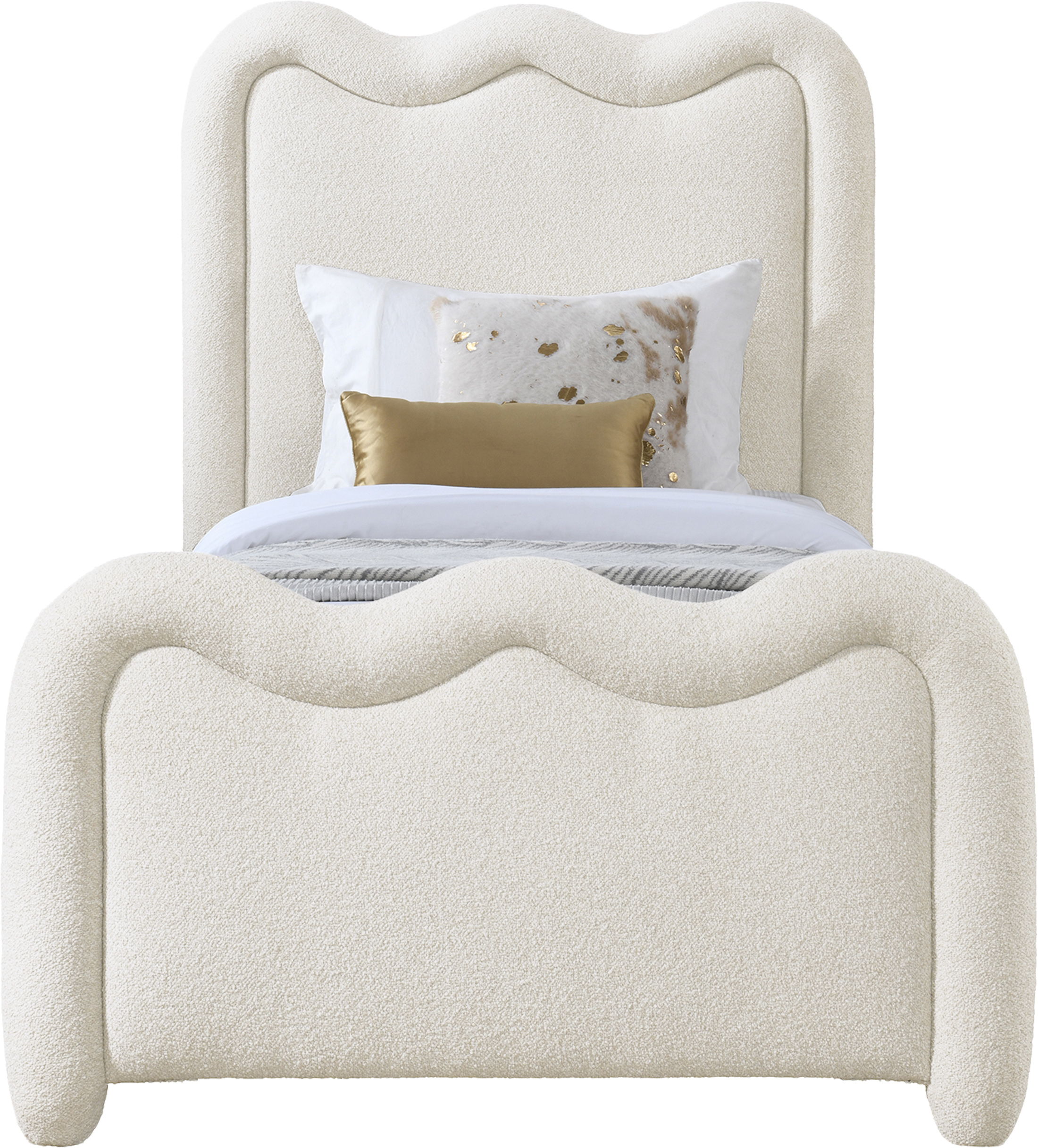 Gavin - Twin Bed - Cream
