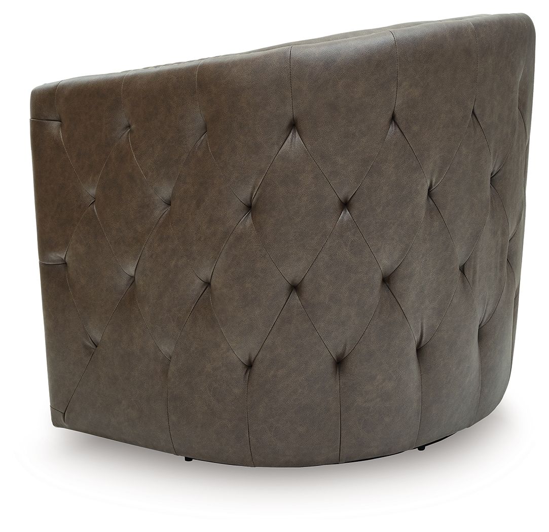 Ashley Furniture Brentlow - Swivel Accent Chair - Granite - Image 5