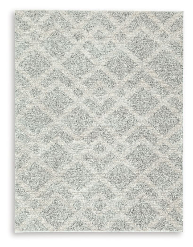 Unawick - 5' x 7' Rug - Gray / Ivory