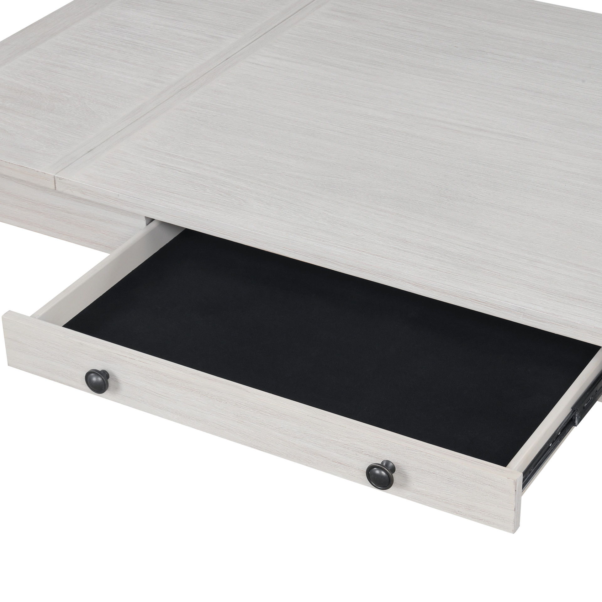 Echo - Rectangle Dining Table - Driftwood, light gray, view 7