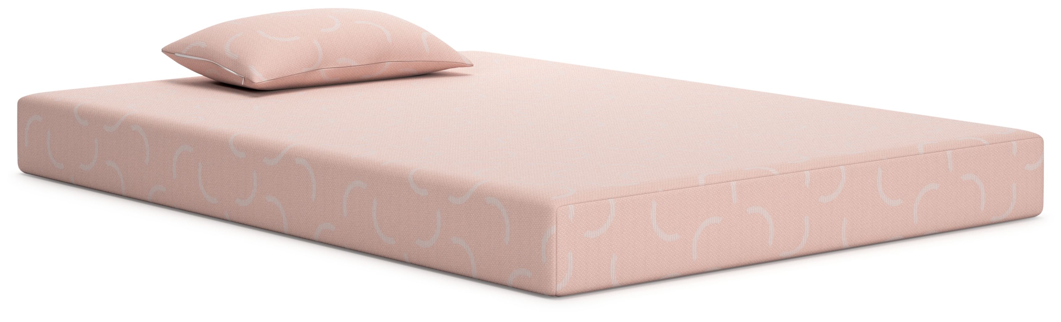 Ikidz Coral - Full Mattress and Pillow Set of 2 - Coral