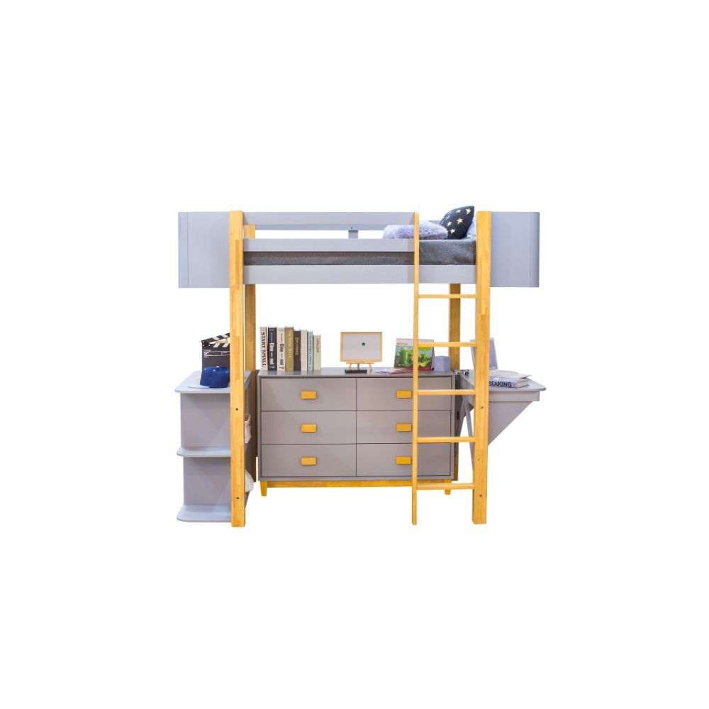 Saiyan - Dresser - Gray & Natural, gray, view 3