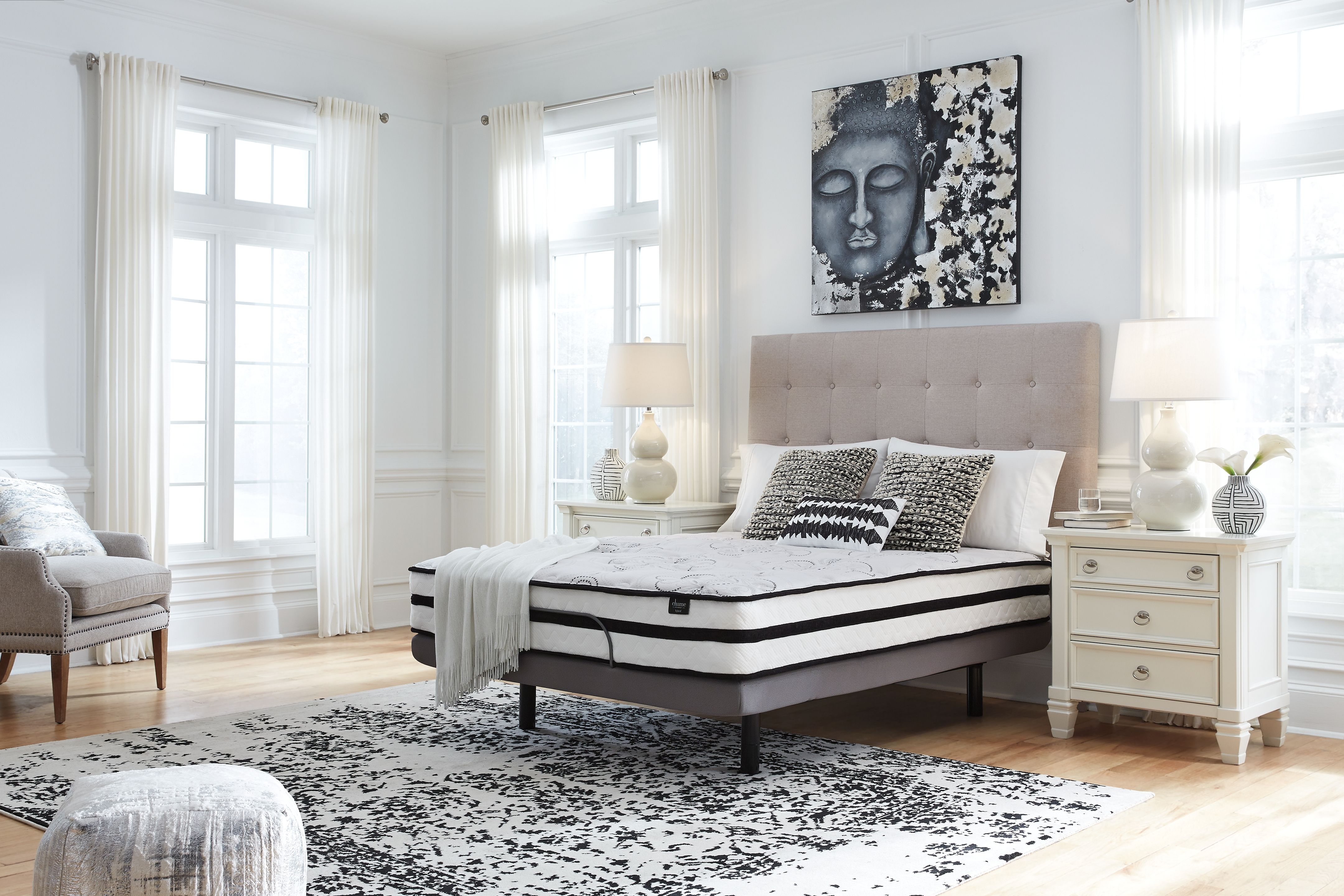 Ashley Furniture Chime 10 Inch Hybrid - 10" King Mattress - White - Image 13