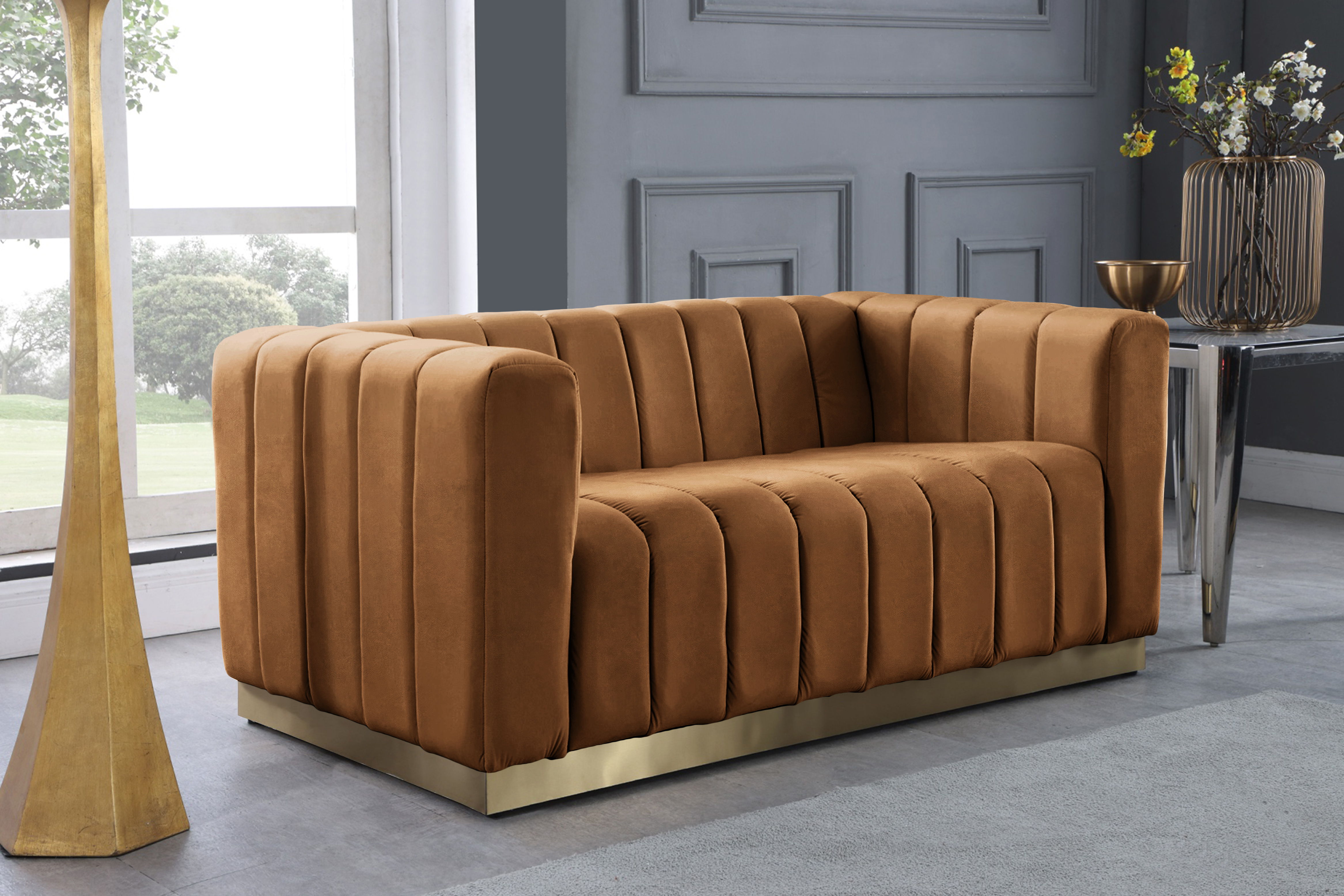 Marlon - Loveseat - Saddle
