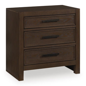 Ticanter – Three Drawer Night Stand – Brown