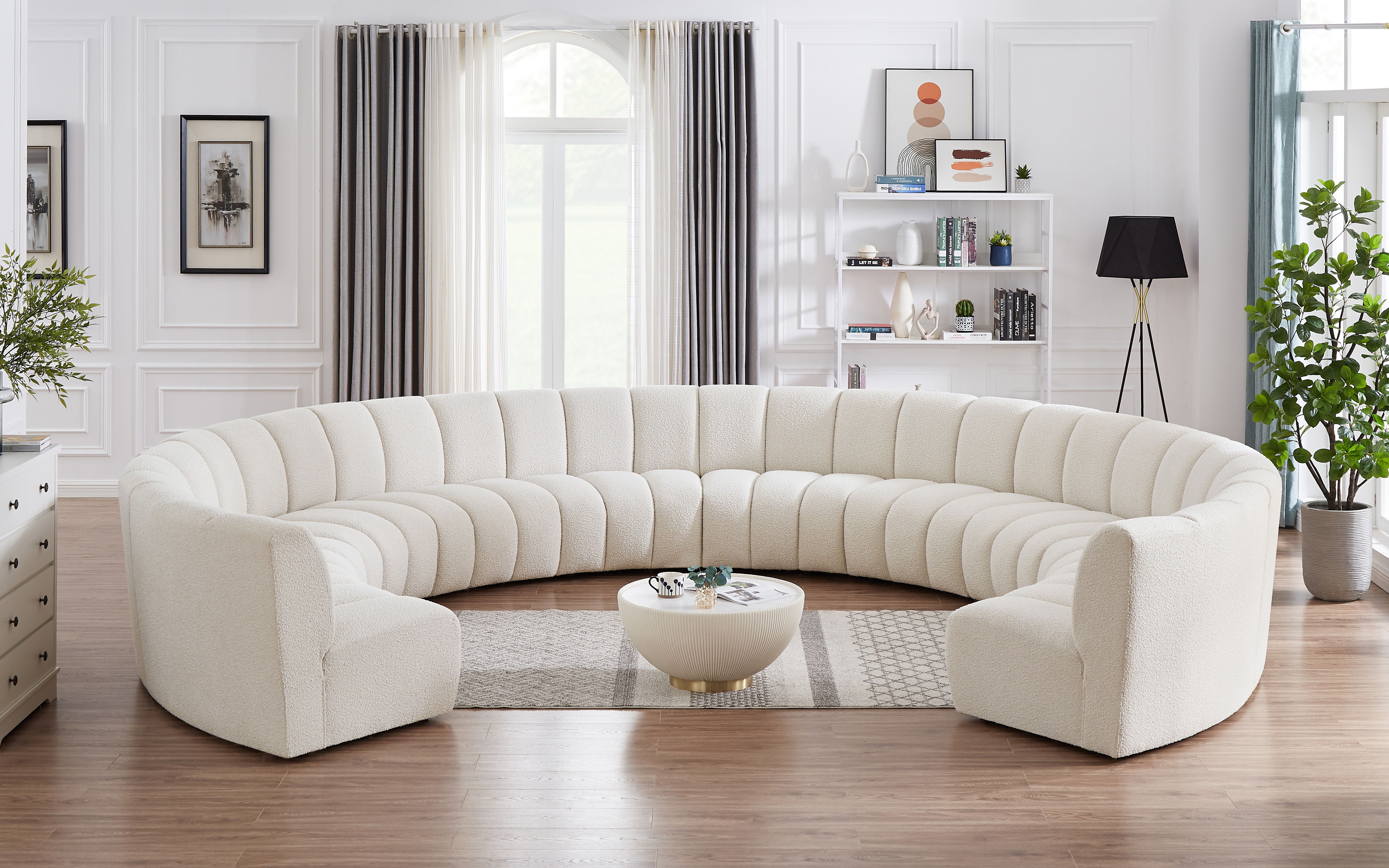 Infinity - 10 Piece Modular Sectional - Cream