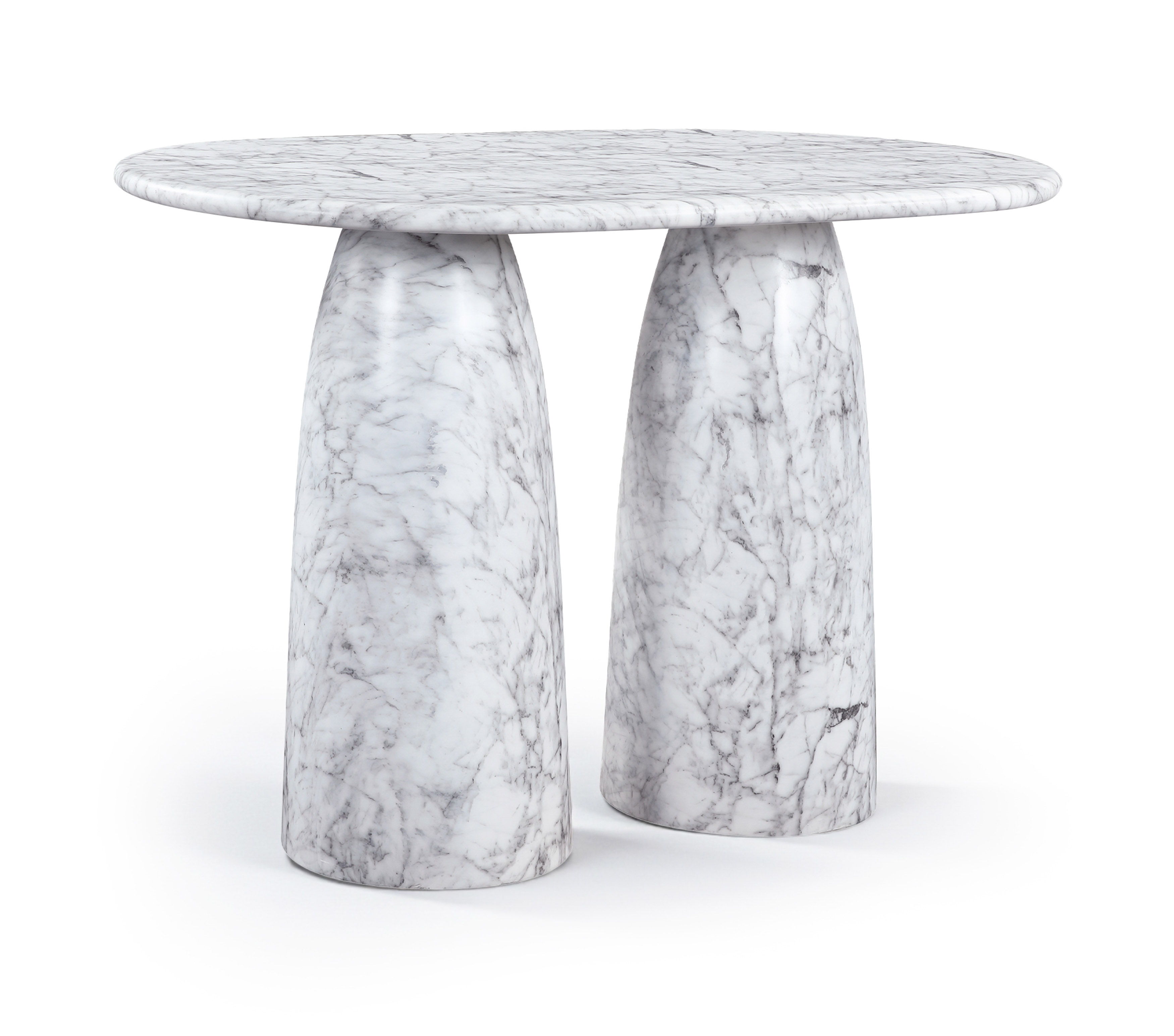 Cosenza - Concrete Indoor / Outdoor Bar Table (3 Boxes) - White