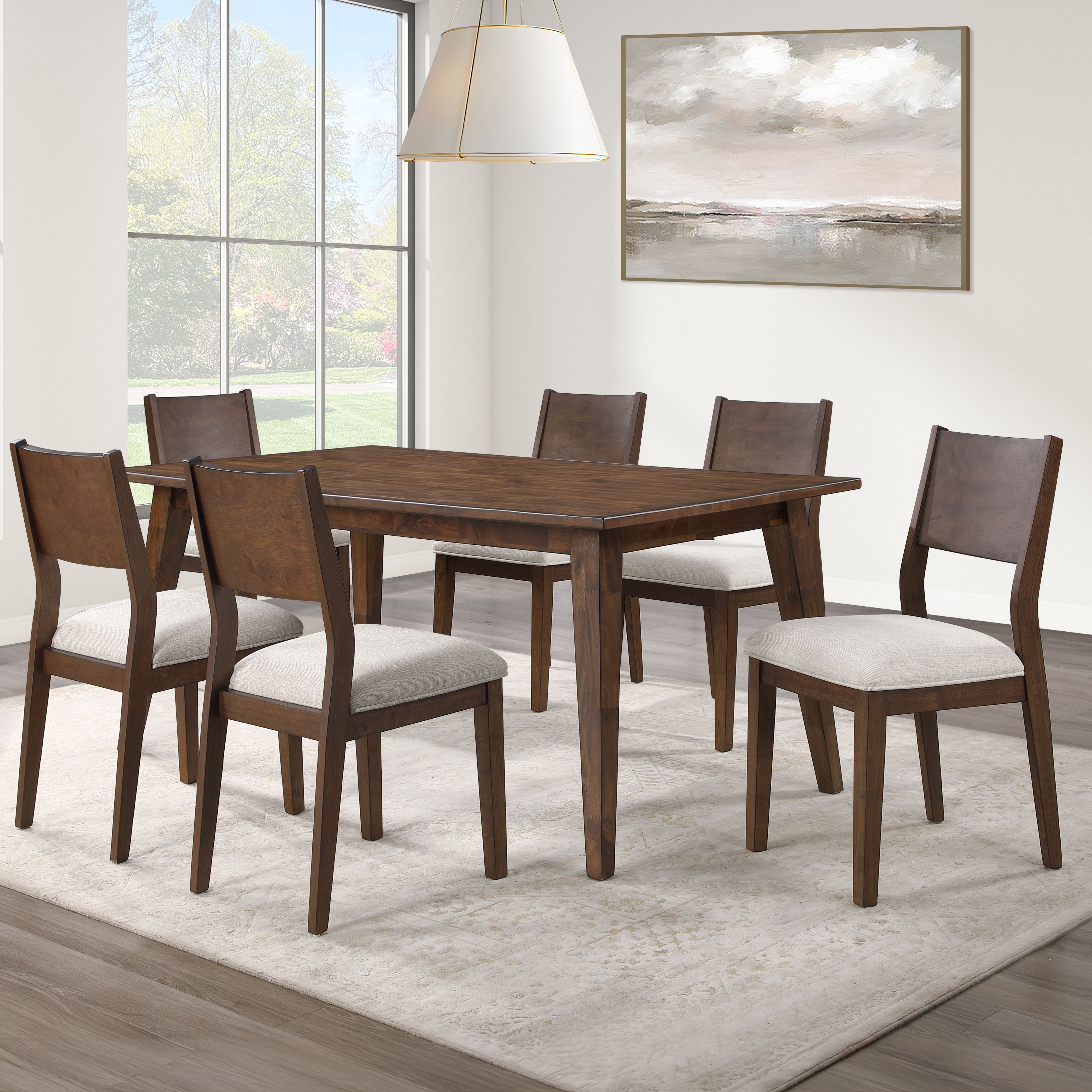7 Pc · Side Chair Dining Set