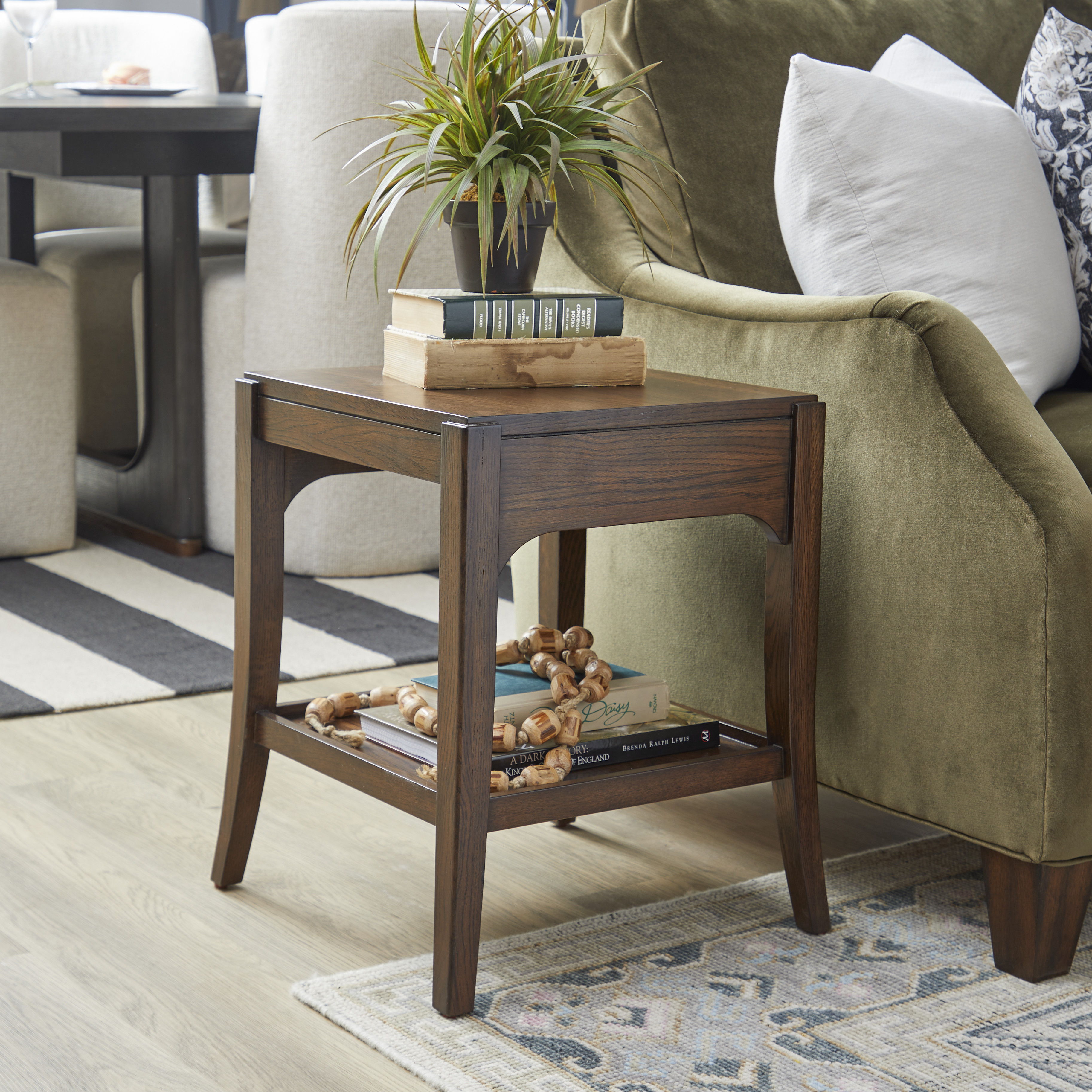 Sylvie - Short Bunching Table - Dark Brown, dark brown, view 5