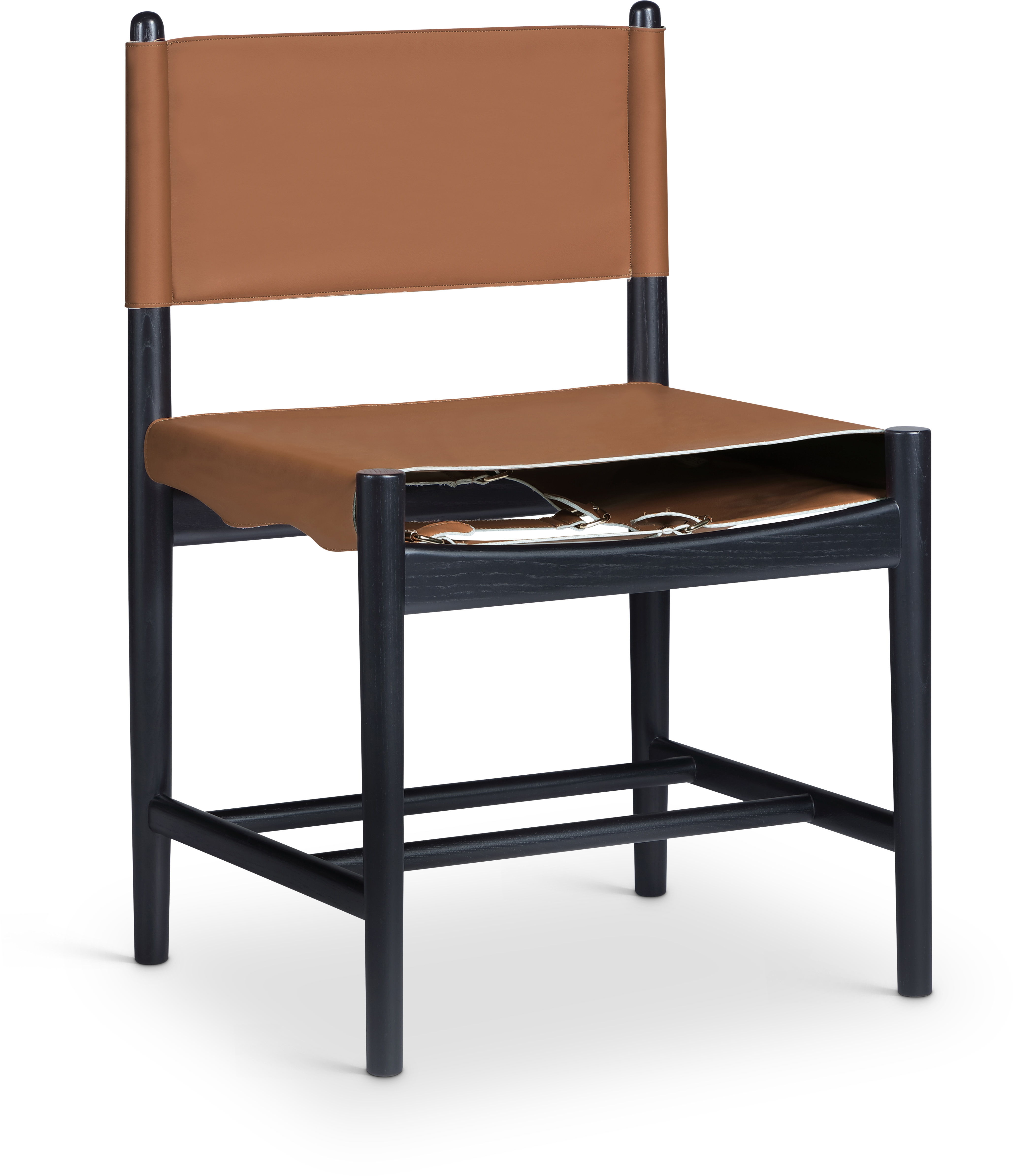 Rawlins - Vegan Leather Dining Chair (Set of 2) - Cognac