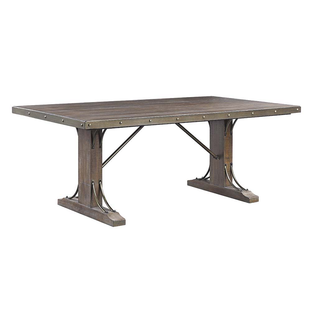 Raphaela - Dining Table - Weathered Cherry, dark brown, view 5