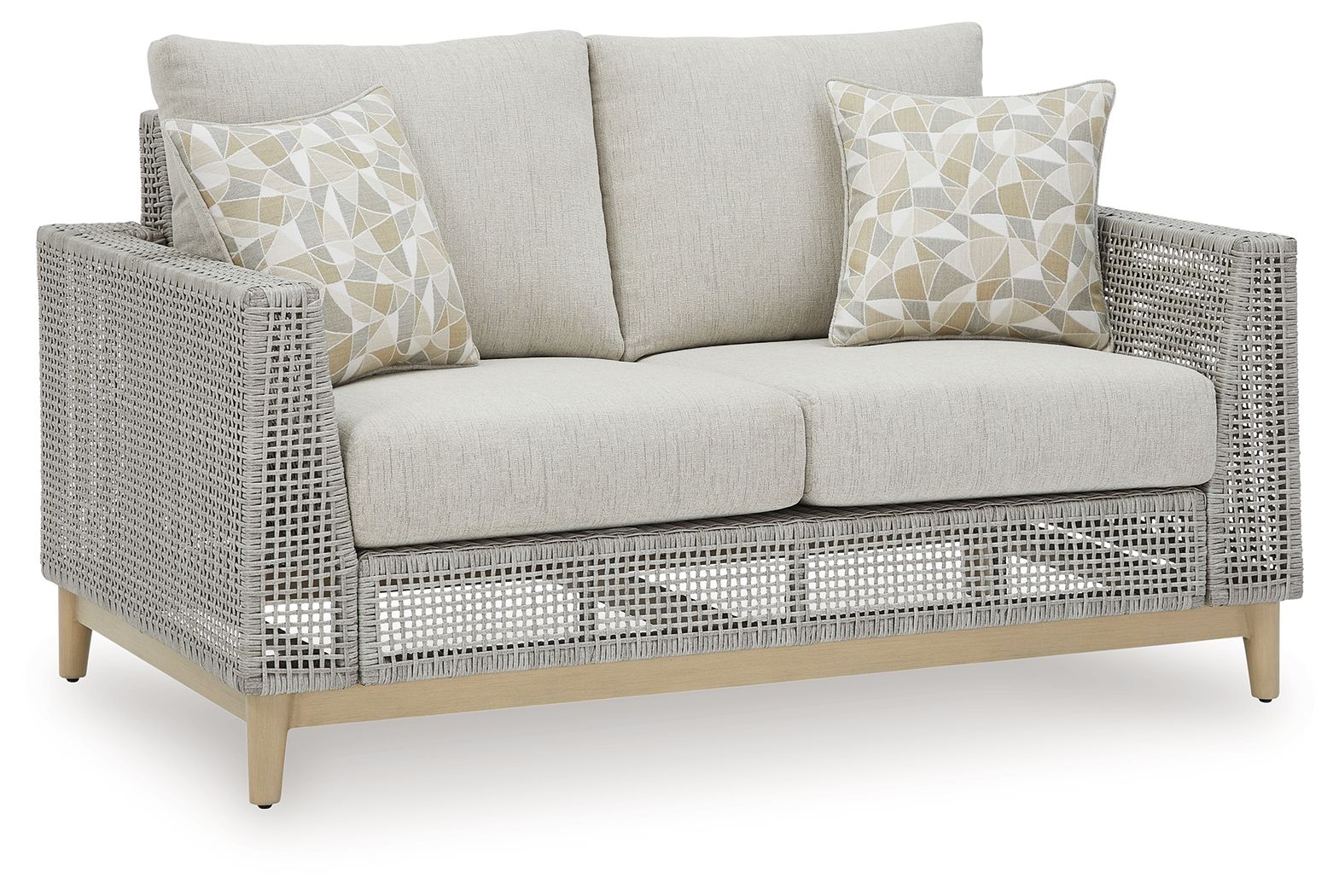 Ashley Seton Creek Loveseat w/Cushion - Gray