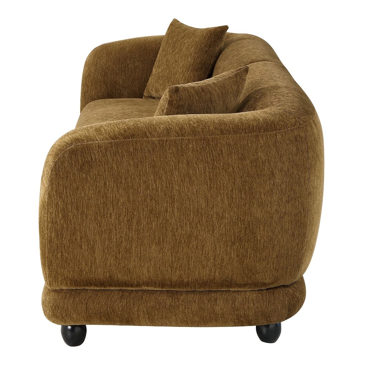 Lennox - Sofa With 2 Pillows - Brown Chenille, light brown, view 3