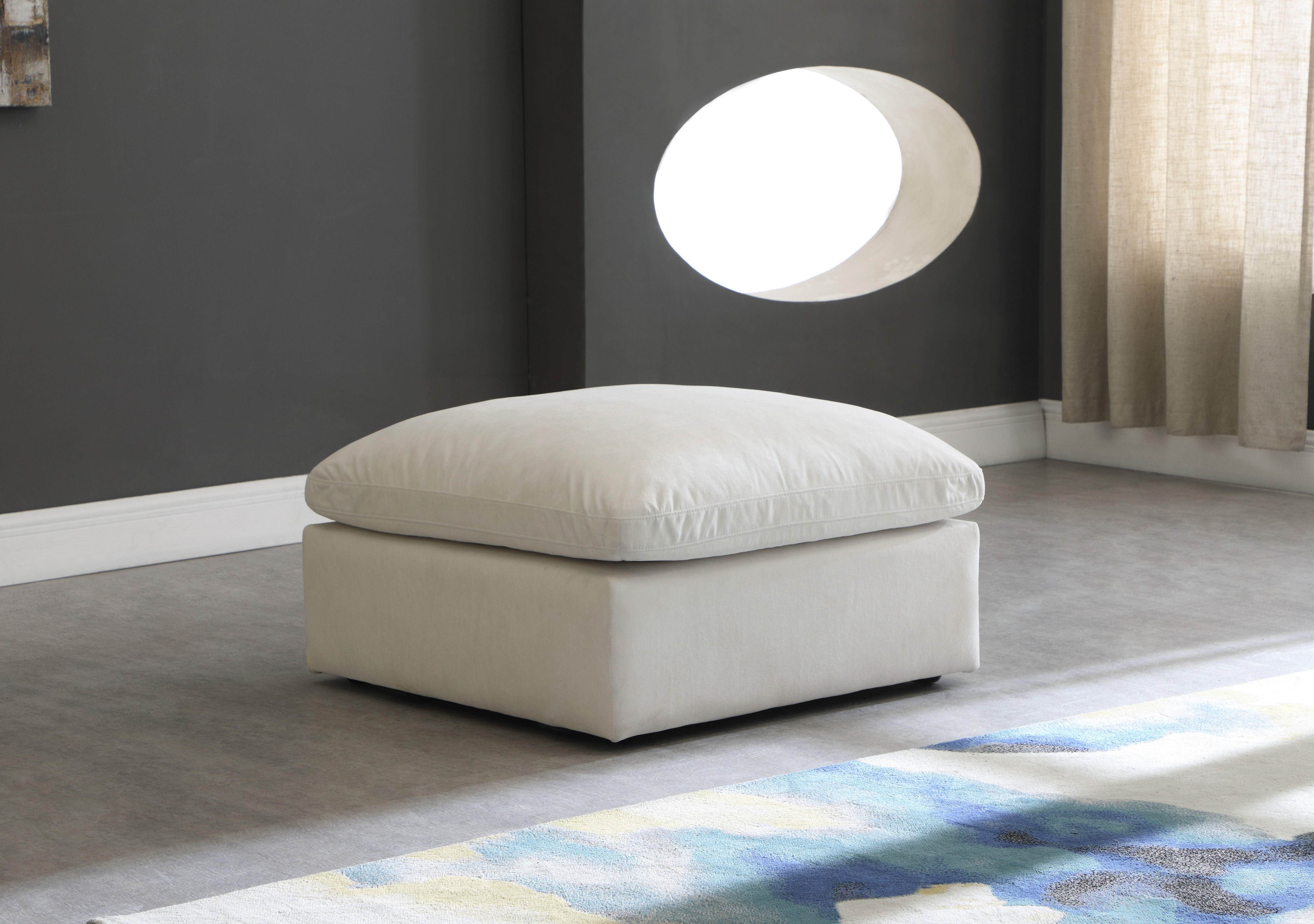 Plush - Ottoman - Cream