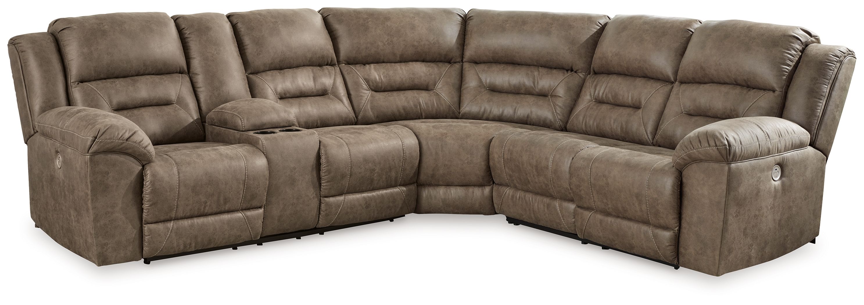 3 Pc · Power Reclining Sectional With Laf Power Reclining Loveseat With Console