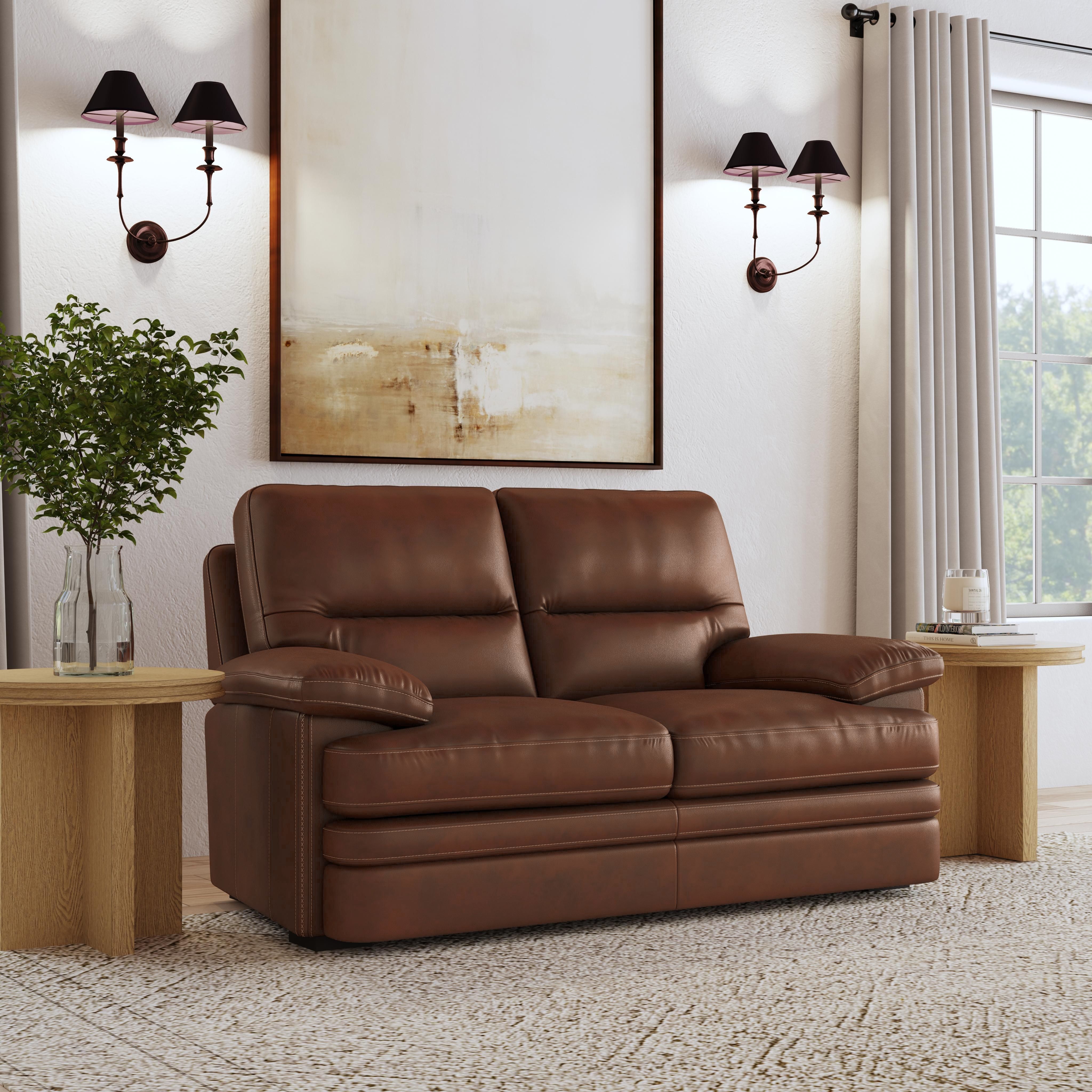 David - Loveseat - Pecan, dark brown, view 4