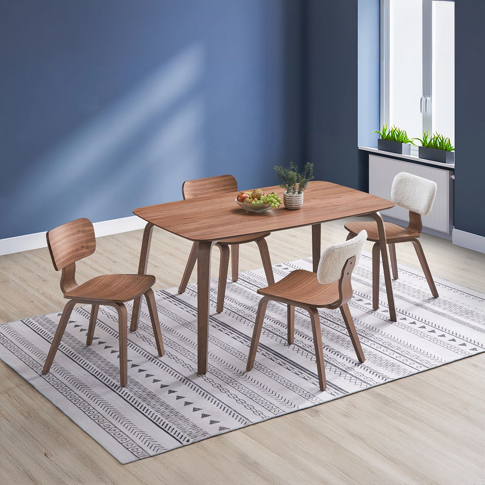 Casson - Dining Table - Walnut, dark brown, view 6