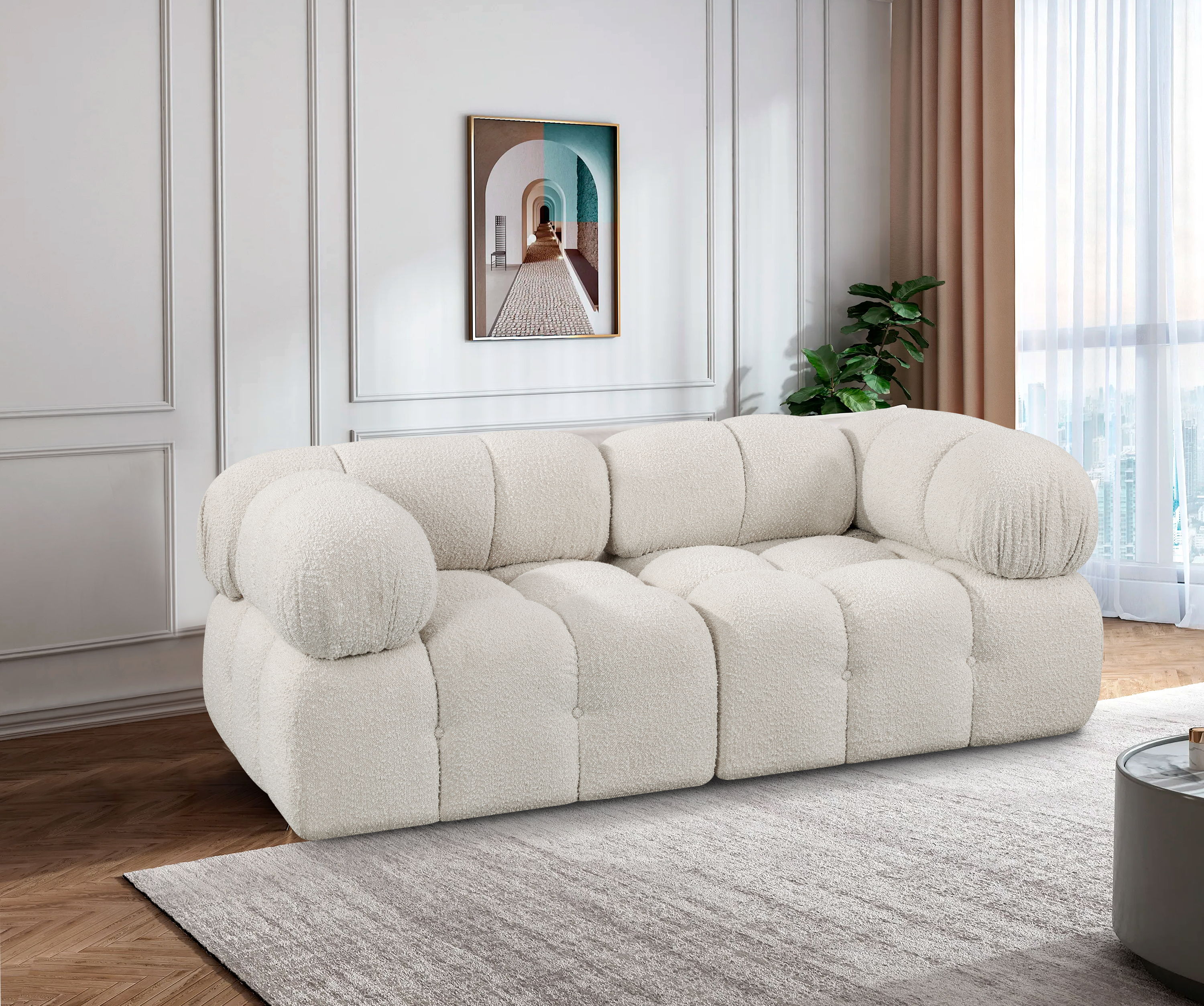 Ames - 2 Piece Modular Sofa - White