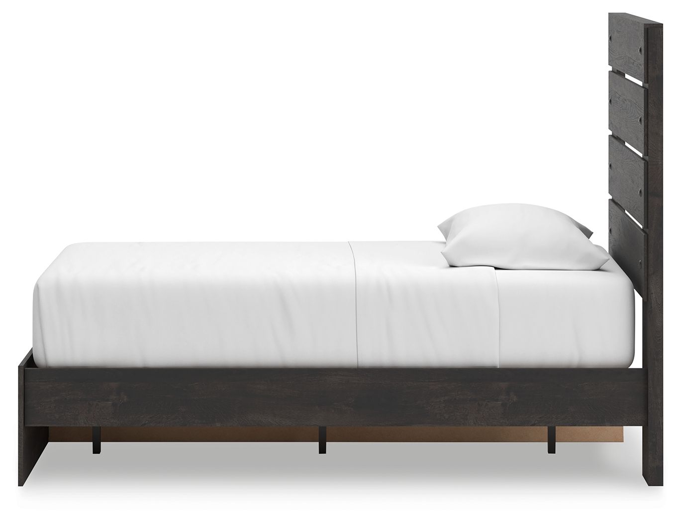 Ashley Furniture Hollivern - Twin Panel Storage Bed - Dark Gray - Image 9