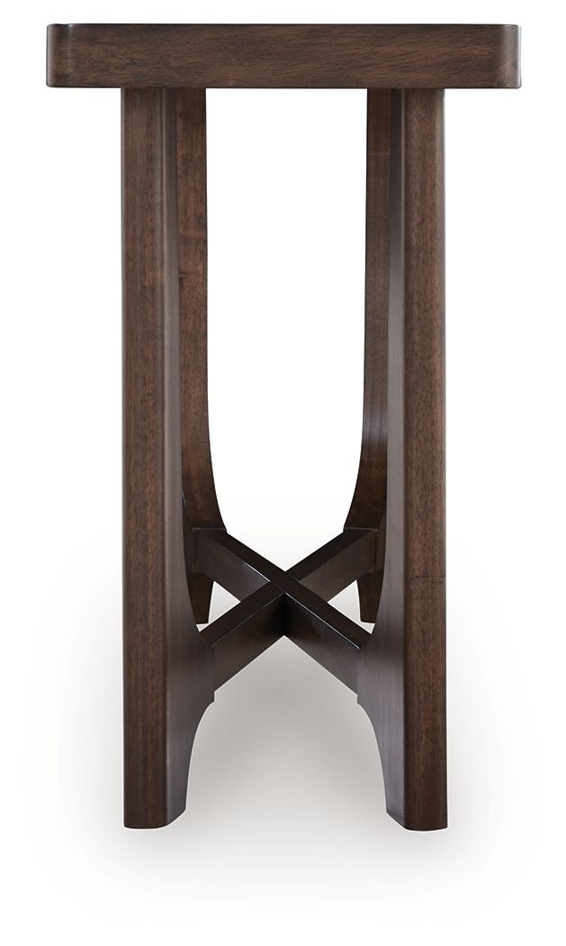 Ashley Furniture Korestone - Sofa Table - Dark Brown - Image 4