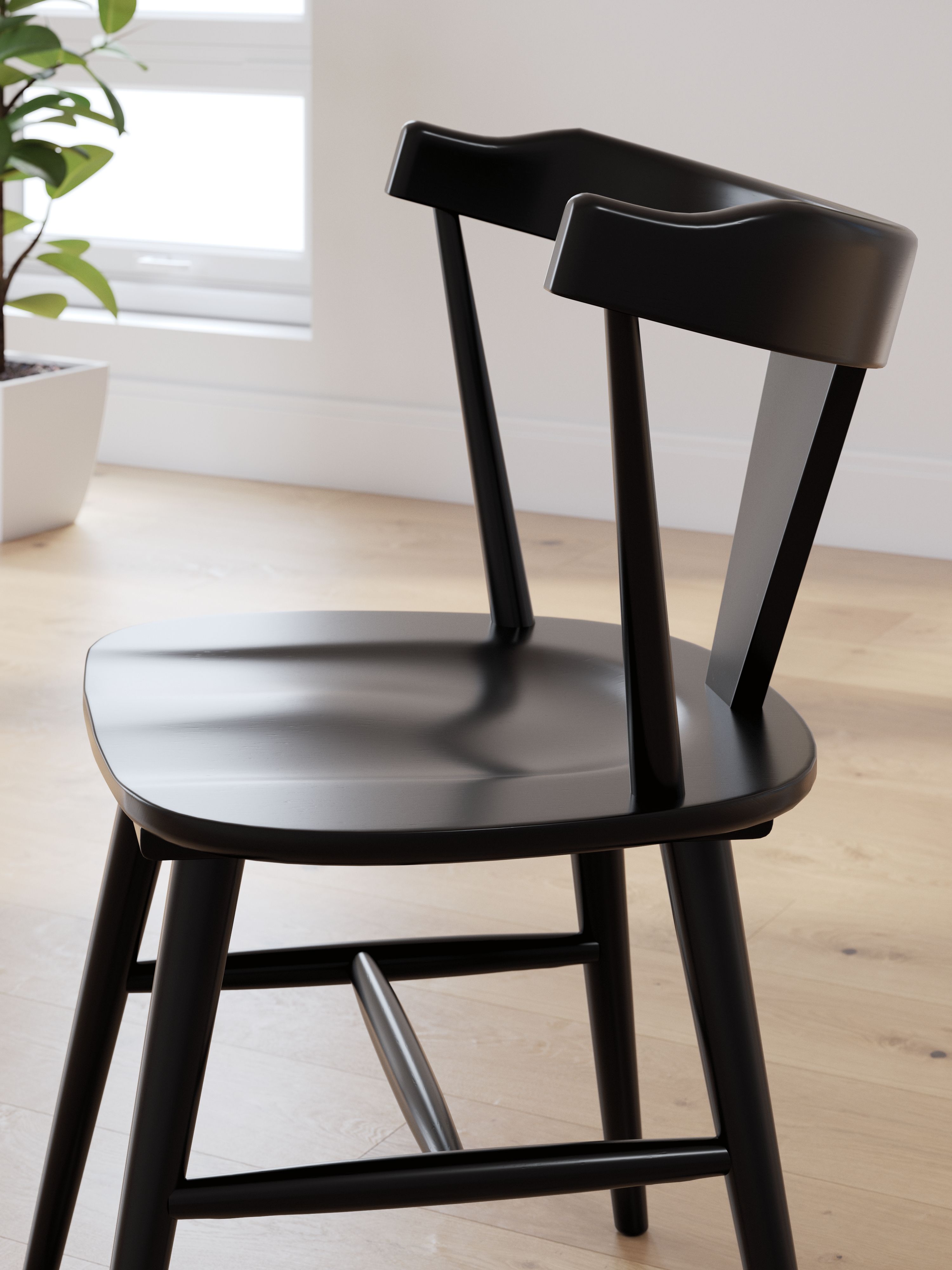 Ashley Furniture Gretlynn - Dining Room Side Chair (Set of 2) - Black - Image 10