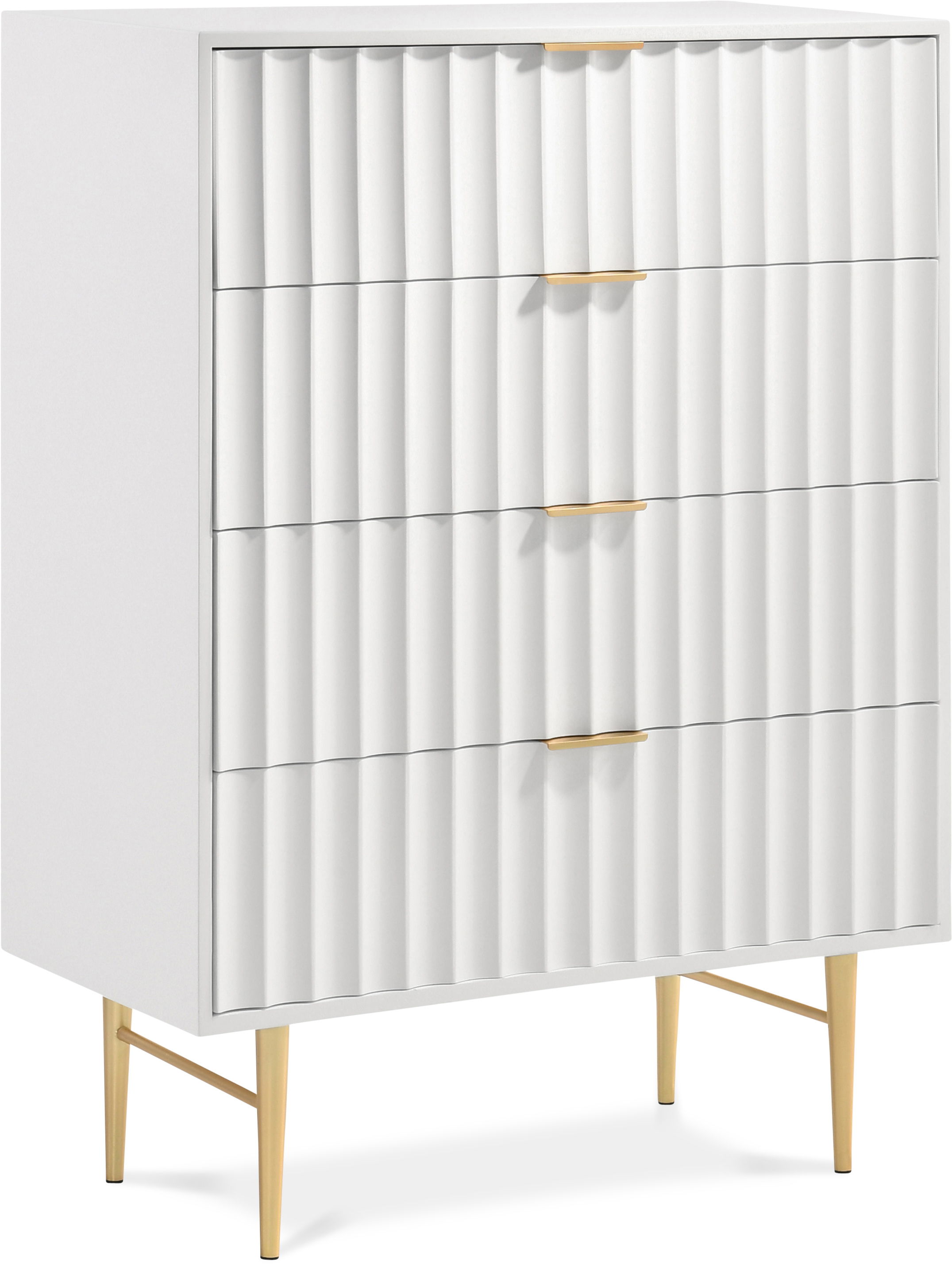 Modernist - Chest - White & Gold