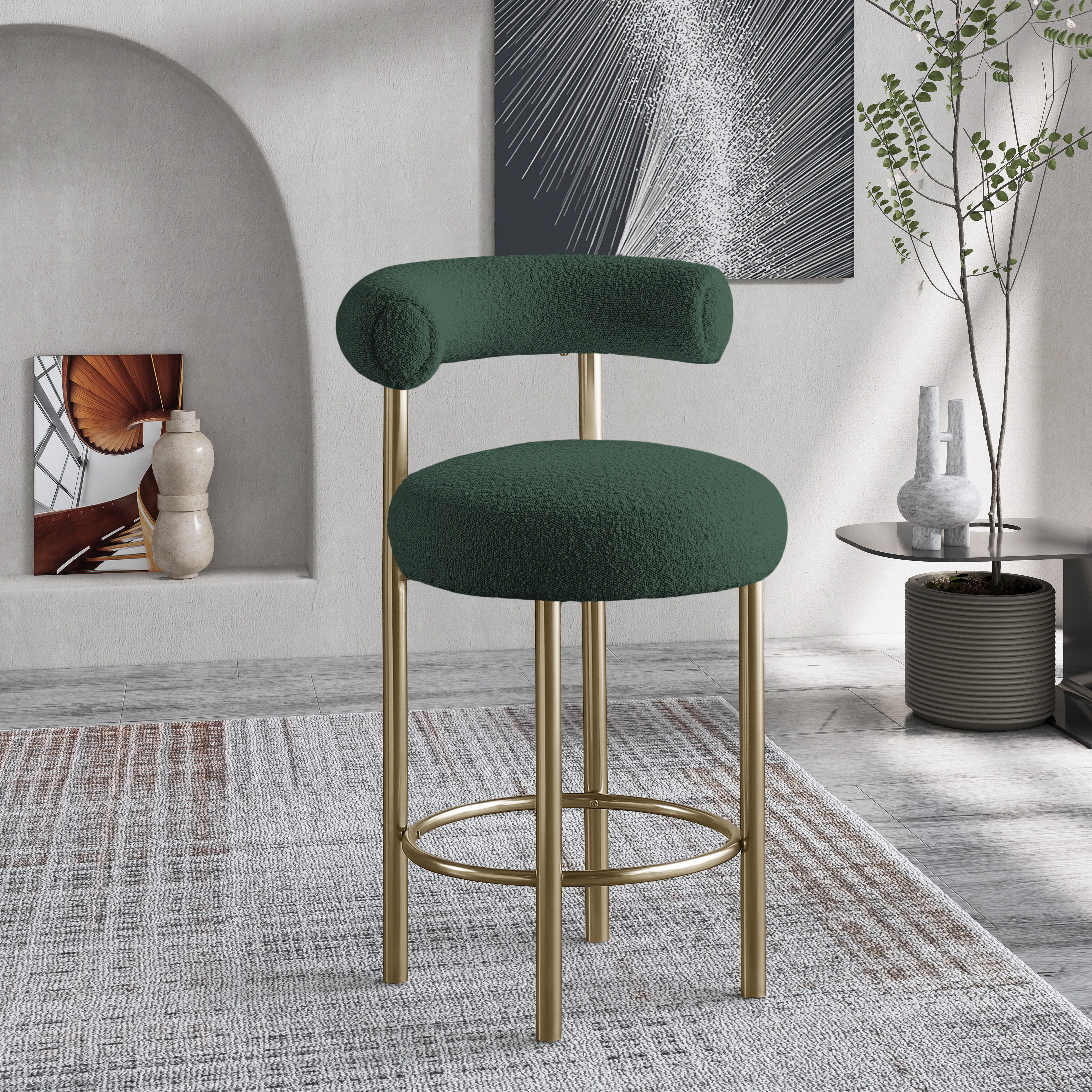 Bordeaux - Stool (Set of 2) - Green