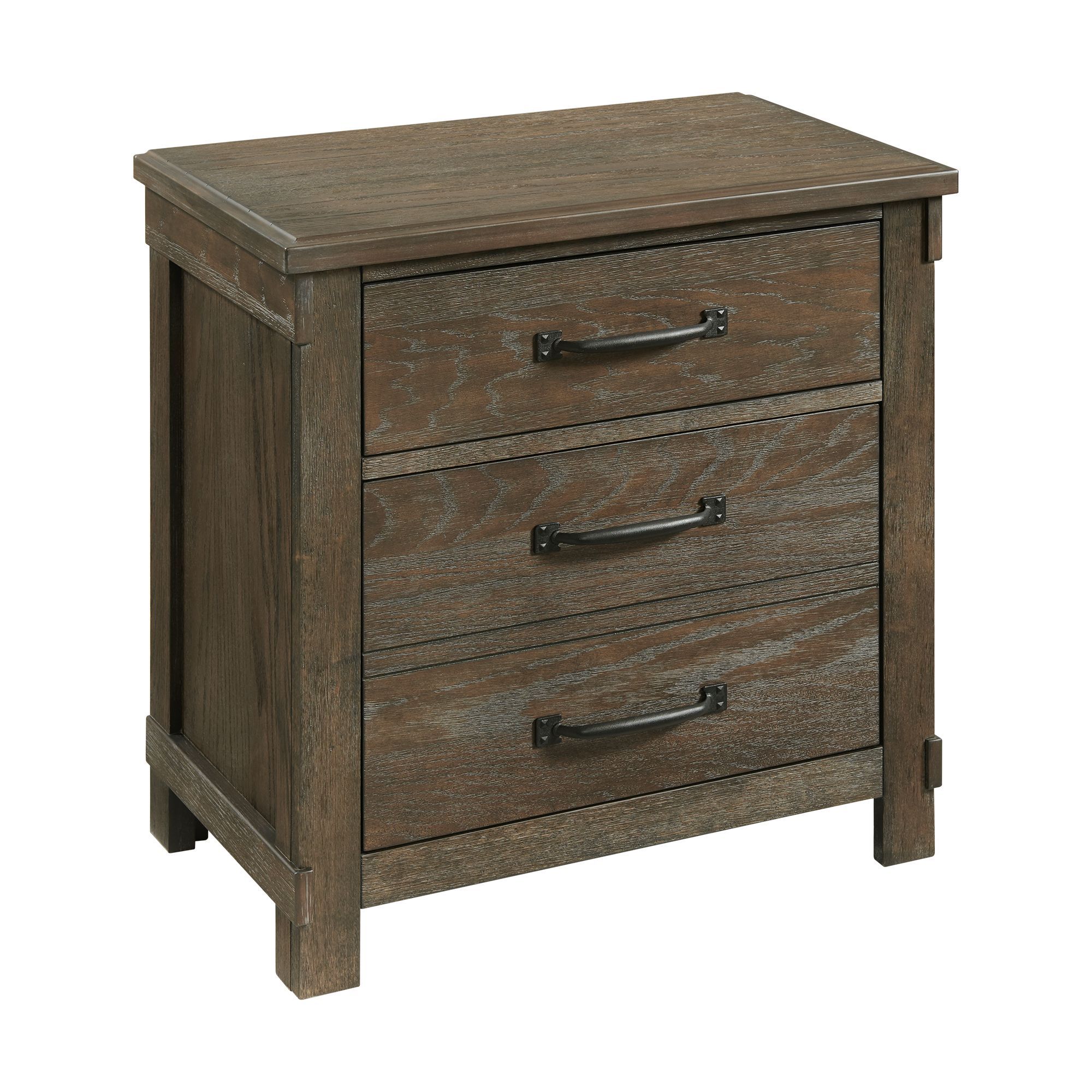 2-Drawer Nightstand With USB Ports