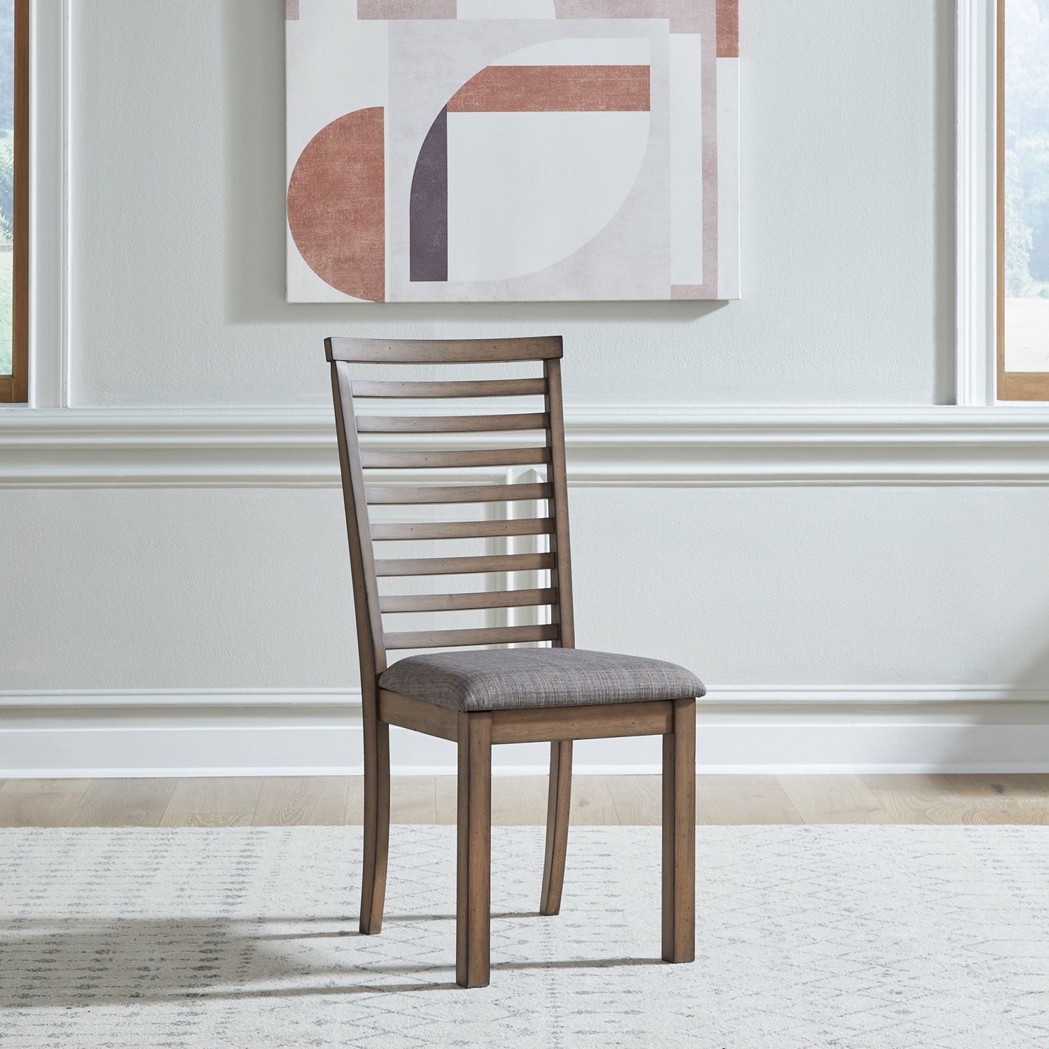 Liberty Furniture Brook Bay - Upholstered Ladder Back Side Chair (RTA) - Brown