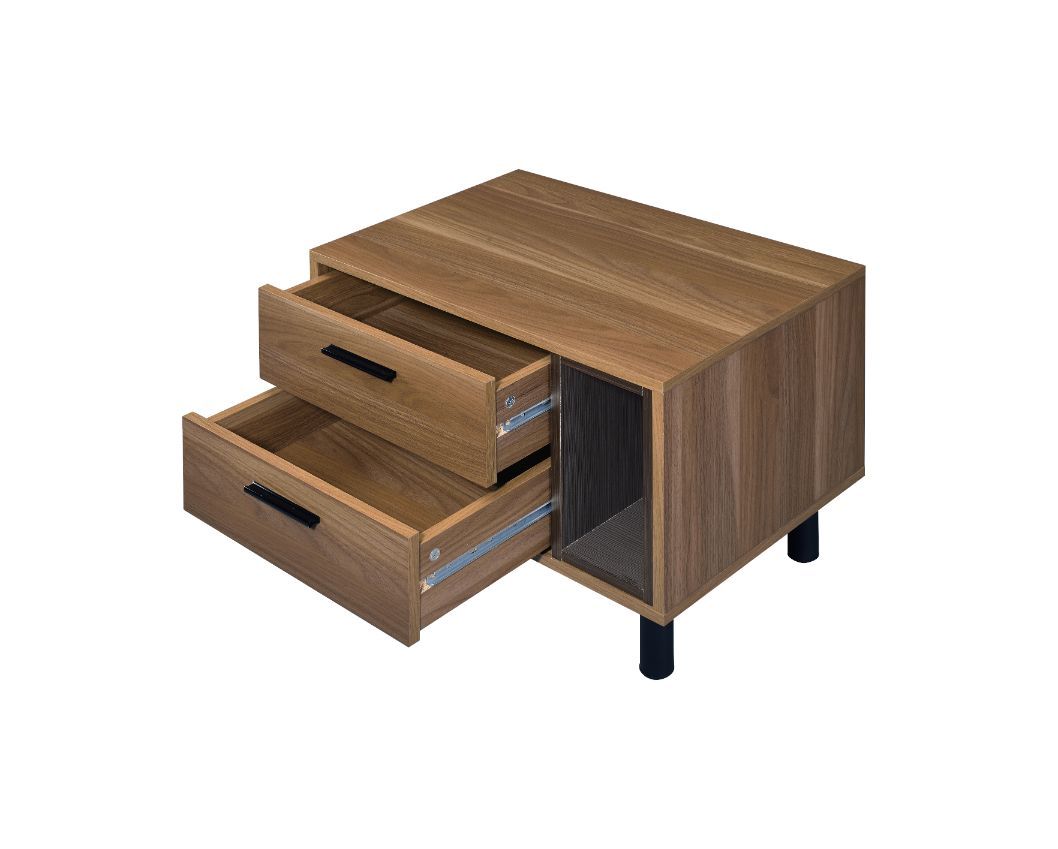 Trolgar - Accent Table - Brown Oak & Black, light brown, view 2