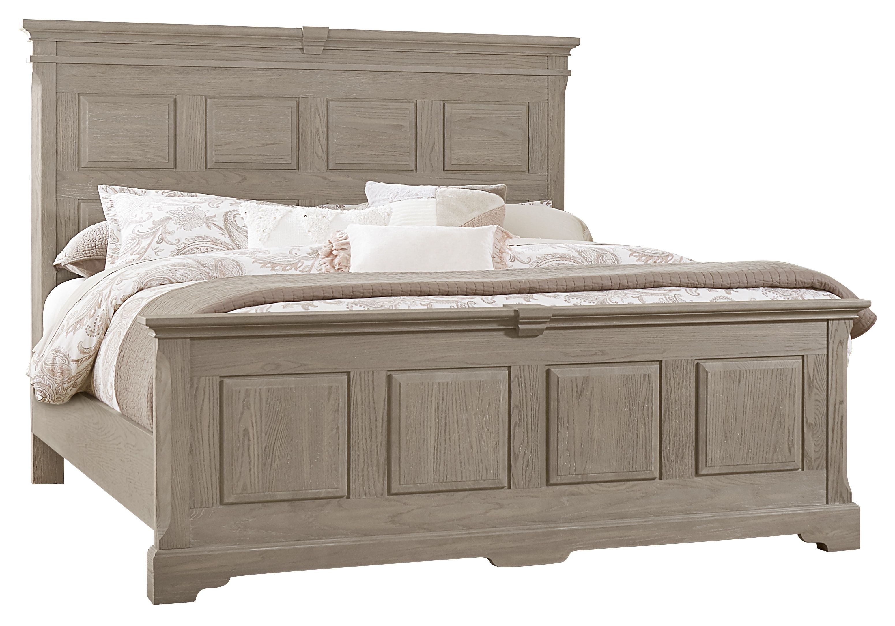 Vaughan-Bassett Heritage - California King Mansion Bed - Greystone