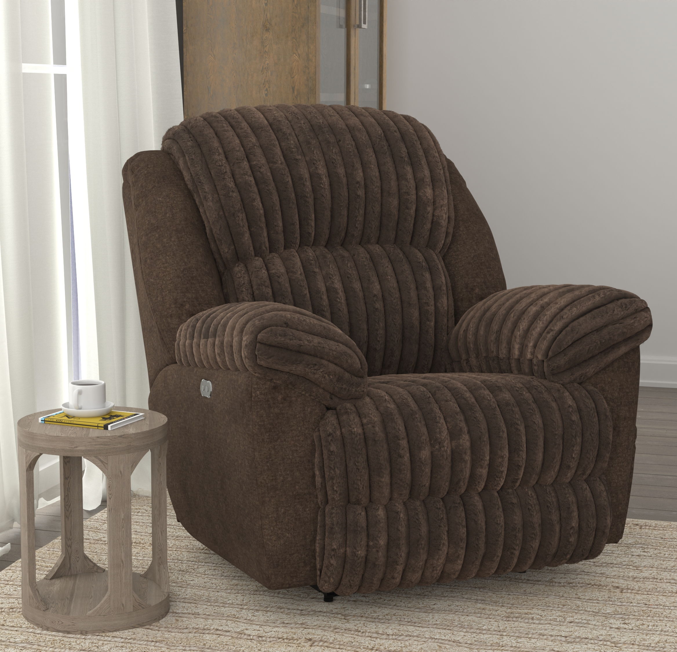Shaggy - Power Zero Gravity Recliner - Chocolate