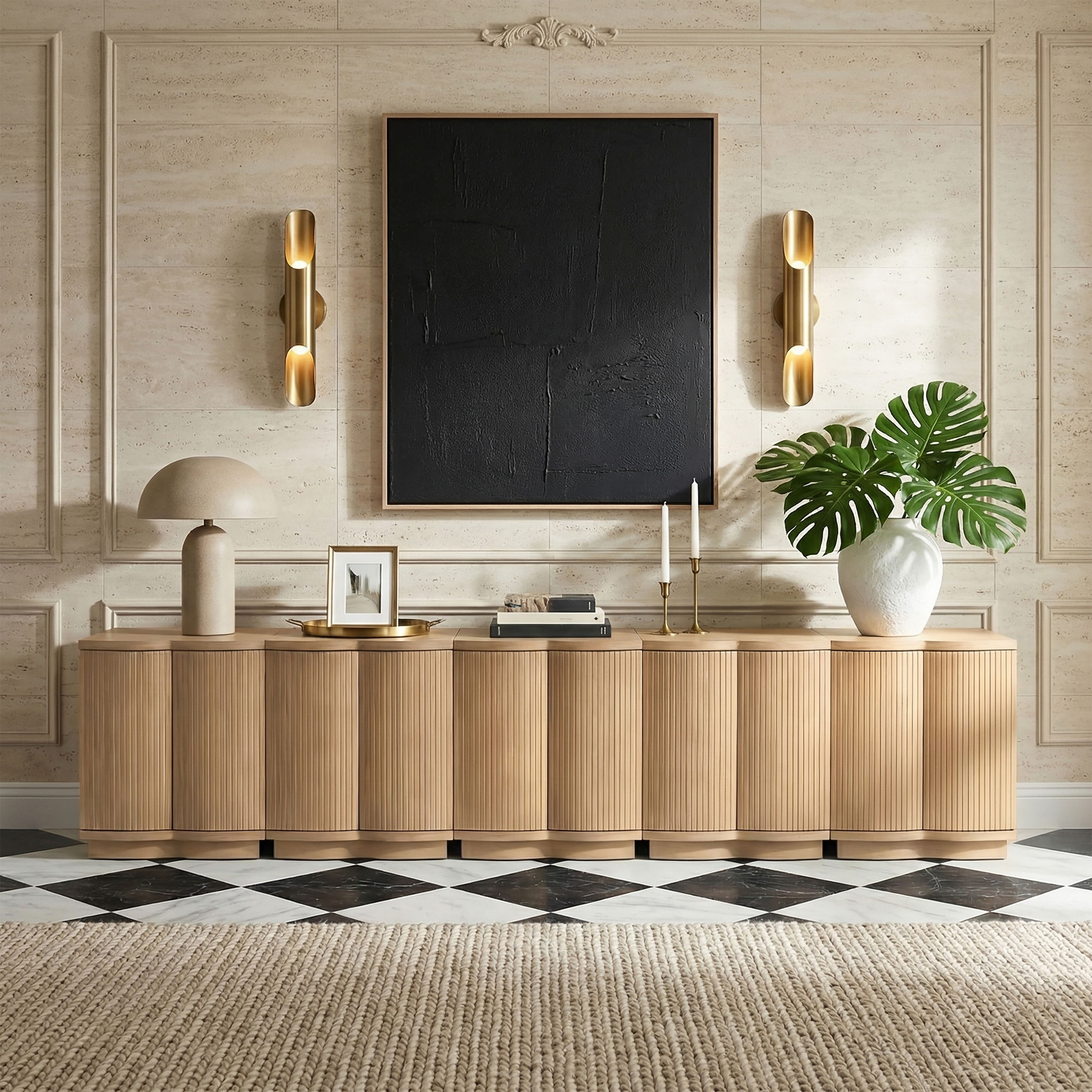 Aveline - 5 Piece Sideboard / Buffet - Natural