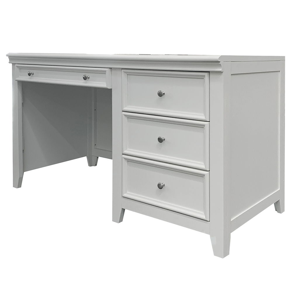 Lacey - Writing Desk - White, white, view 2