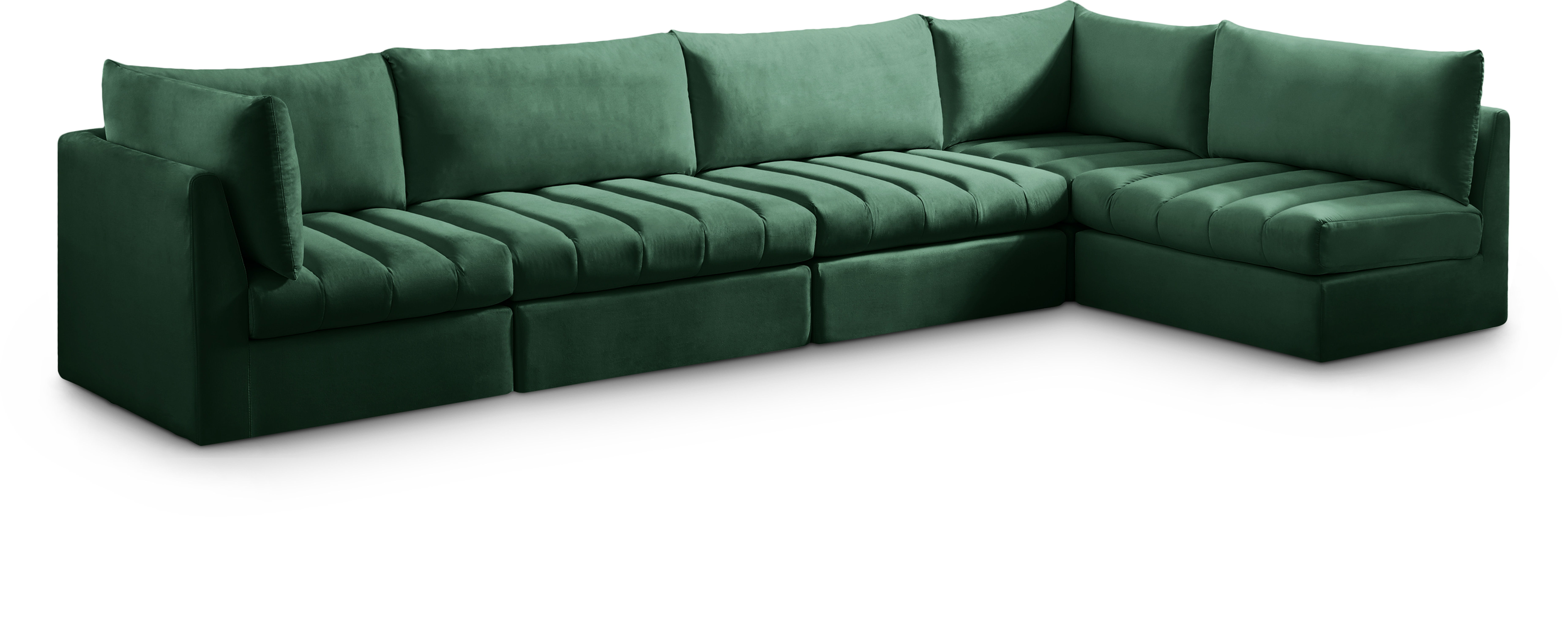 Jacob - Modular Sectional 5 Piece - Green