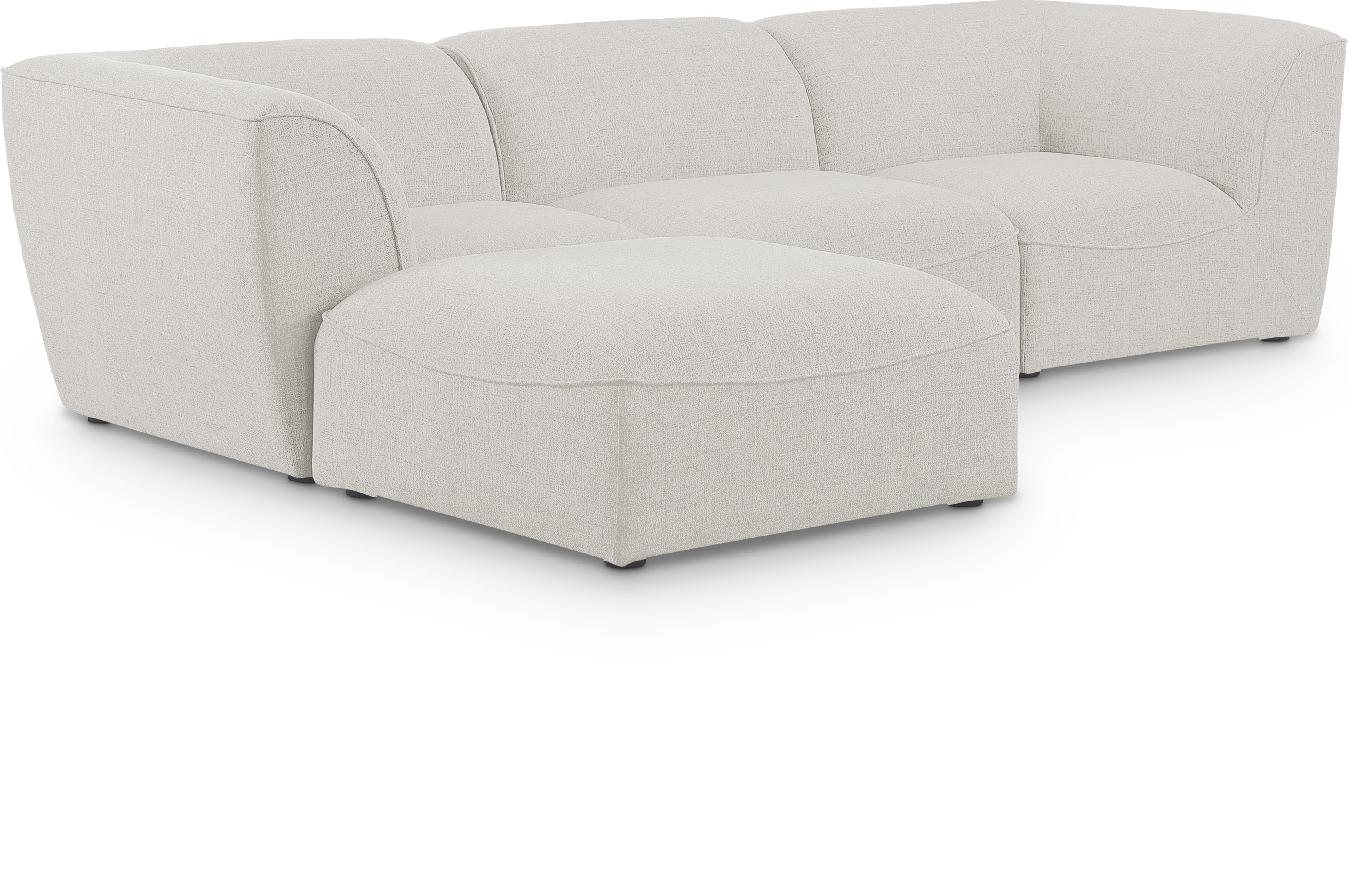 Miramar - 4 Piece Modular Sectional - Cream