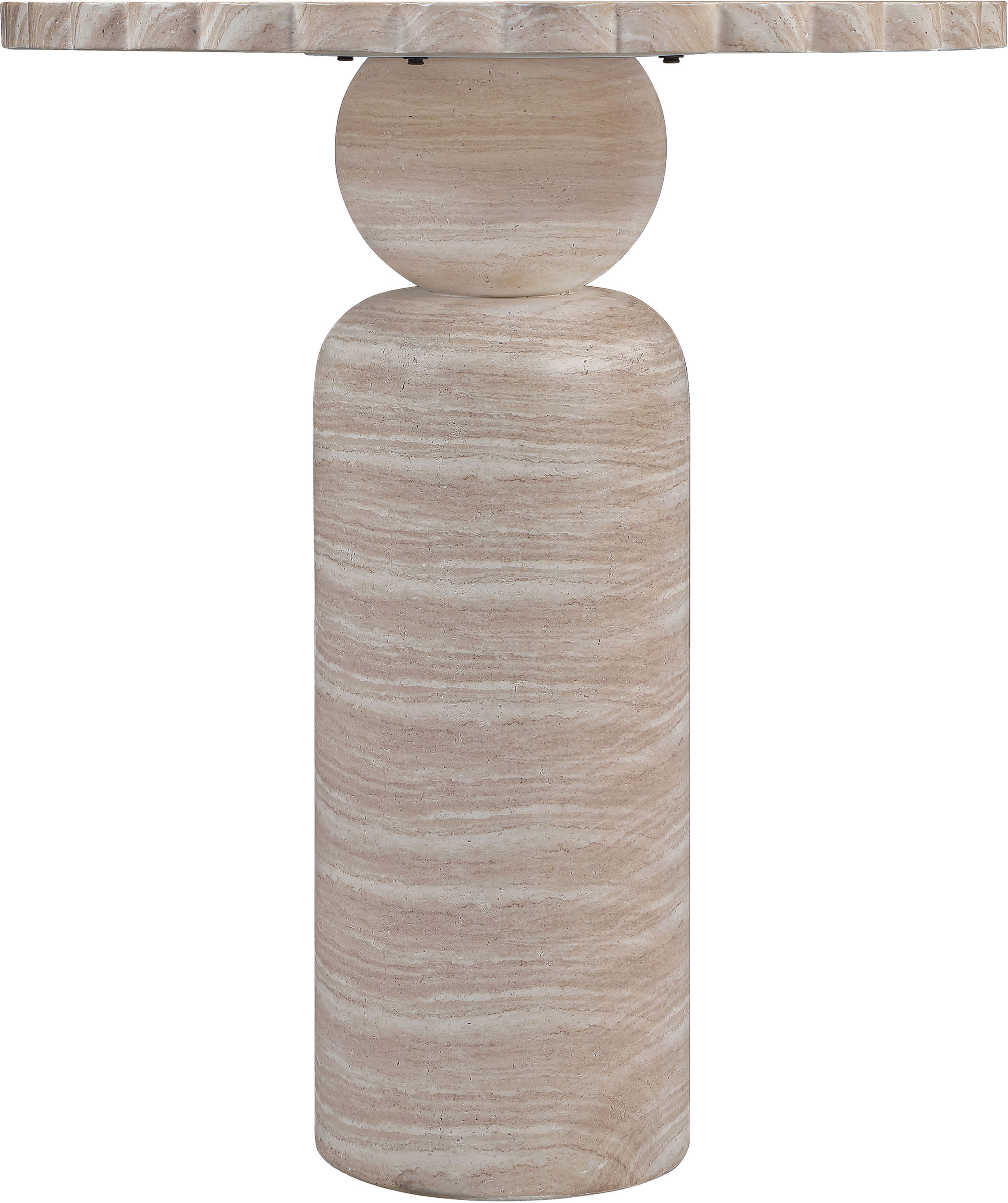 Petalia - Indoor/Outdoor Bar Table - Travertine