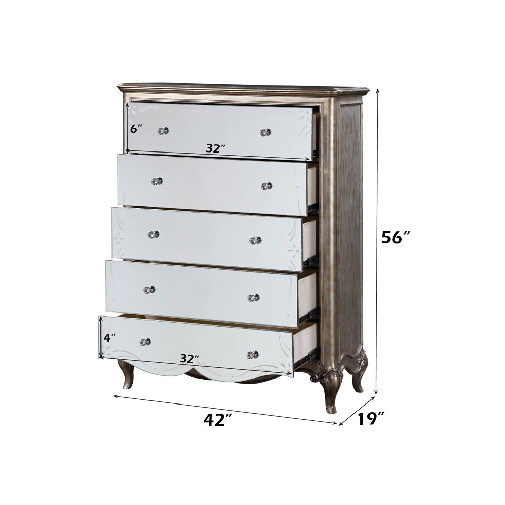 Esteban - Chest - Antique Champagne, beige, view 4