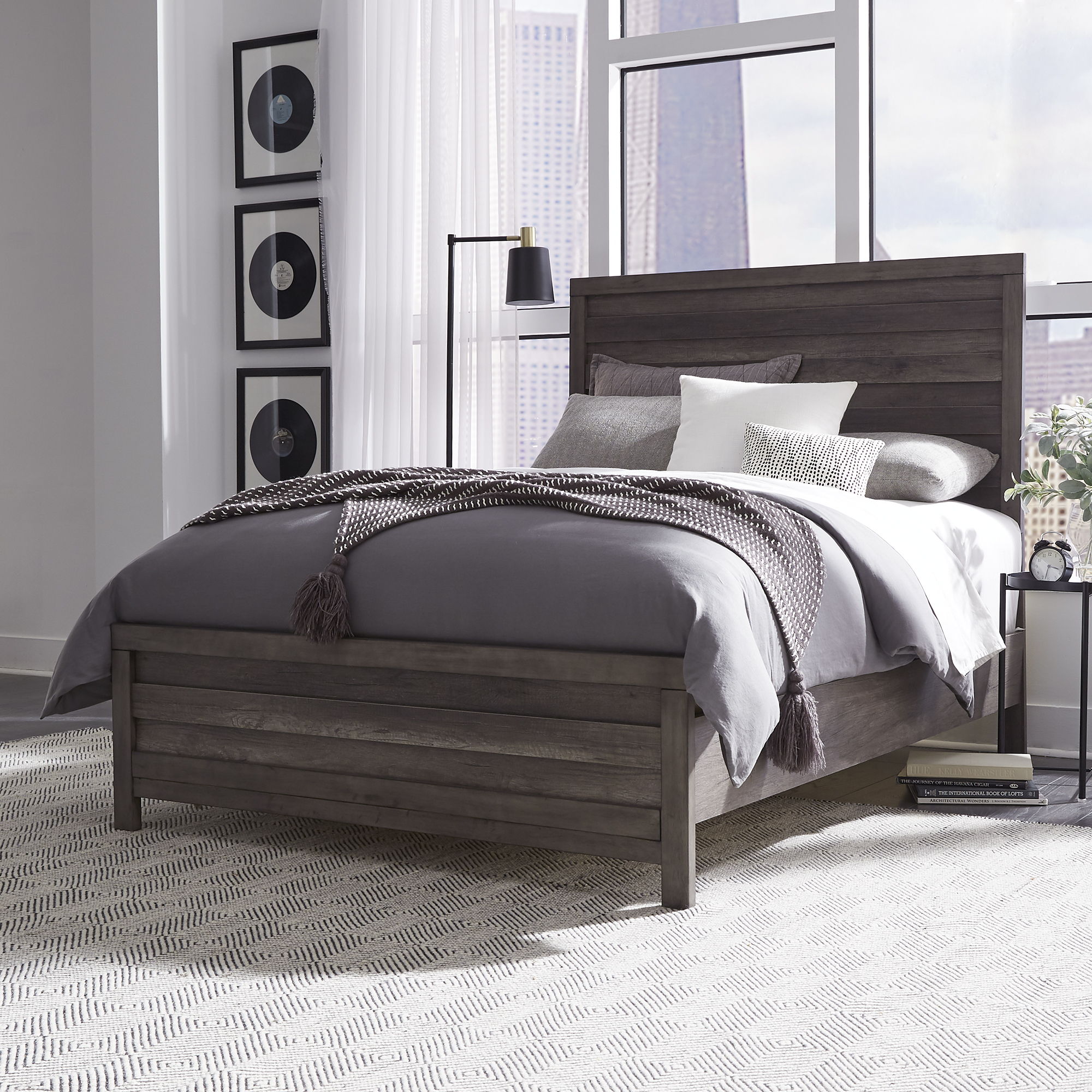 Liberty Furniture Tanners Creek - Full Panel Bed - Dark Gray
