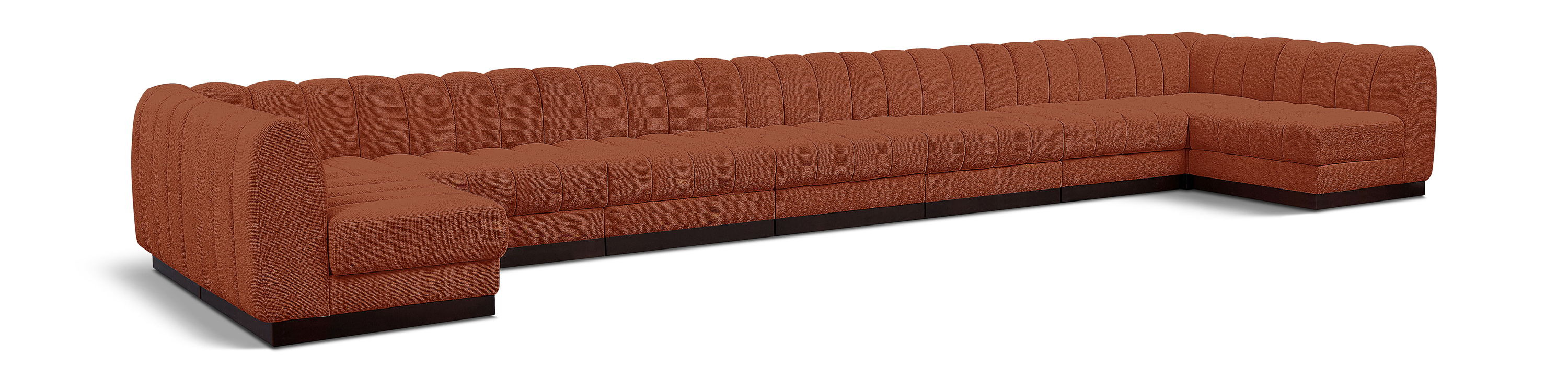 Quinn - 9 Piece Modular Sectional - Cognac