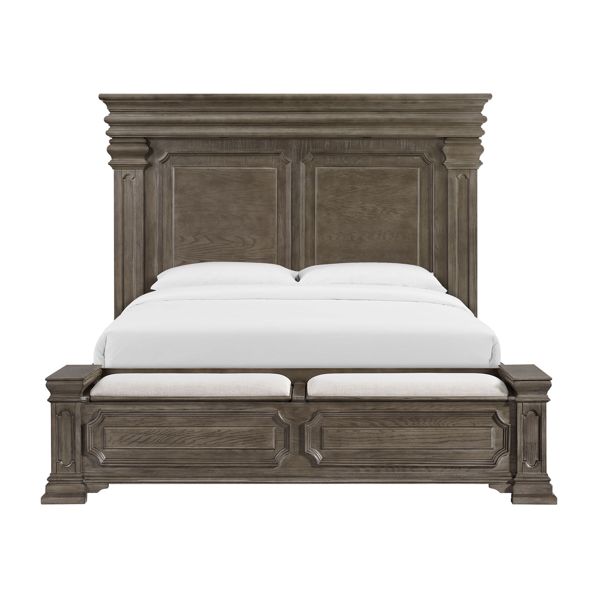 Kings Court - King Storage Bed - Gray