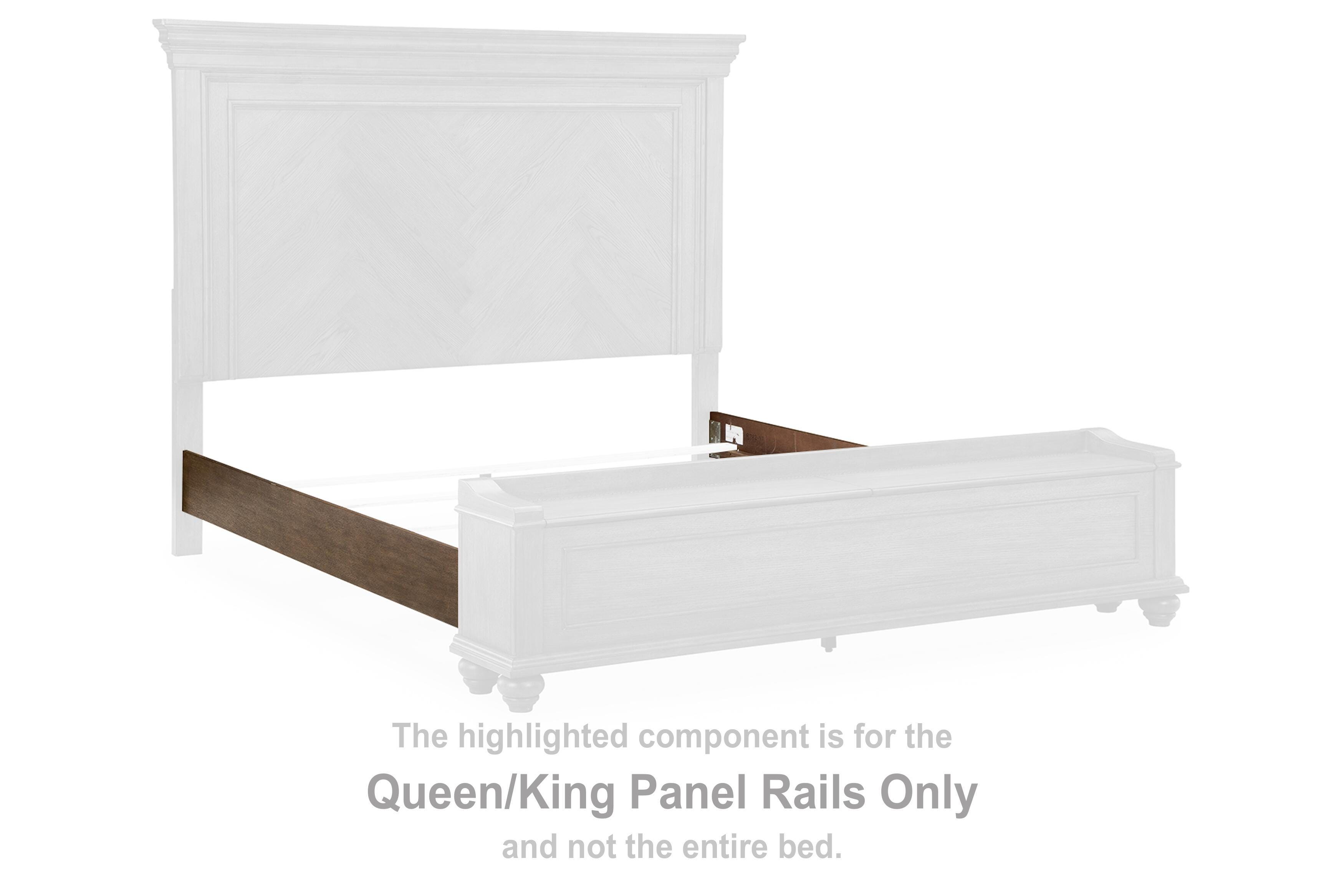 Karallin – Queen/King Panel Rails – Medium Brown